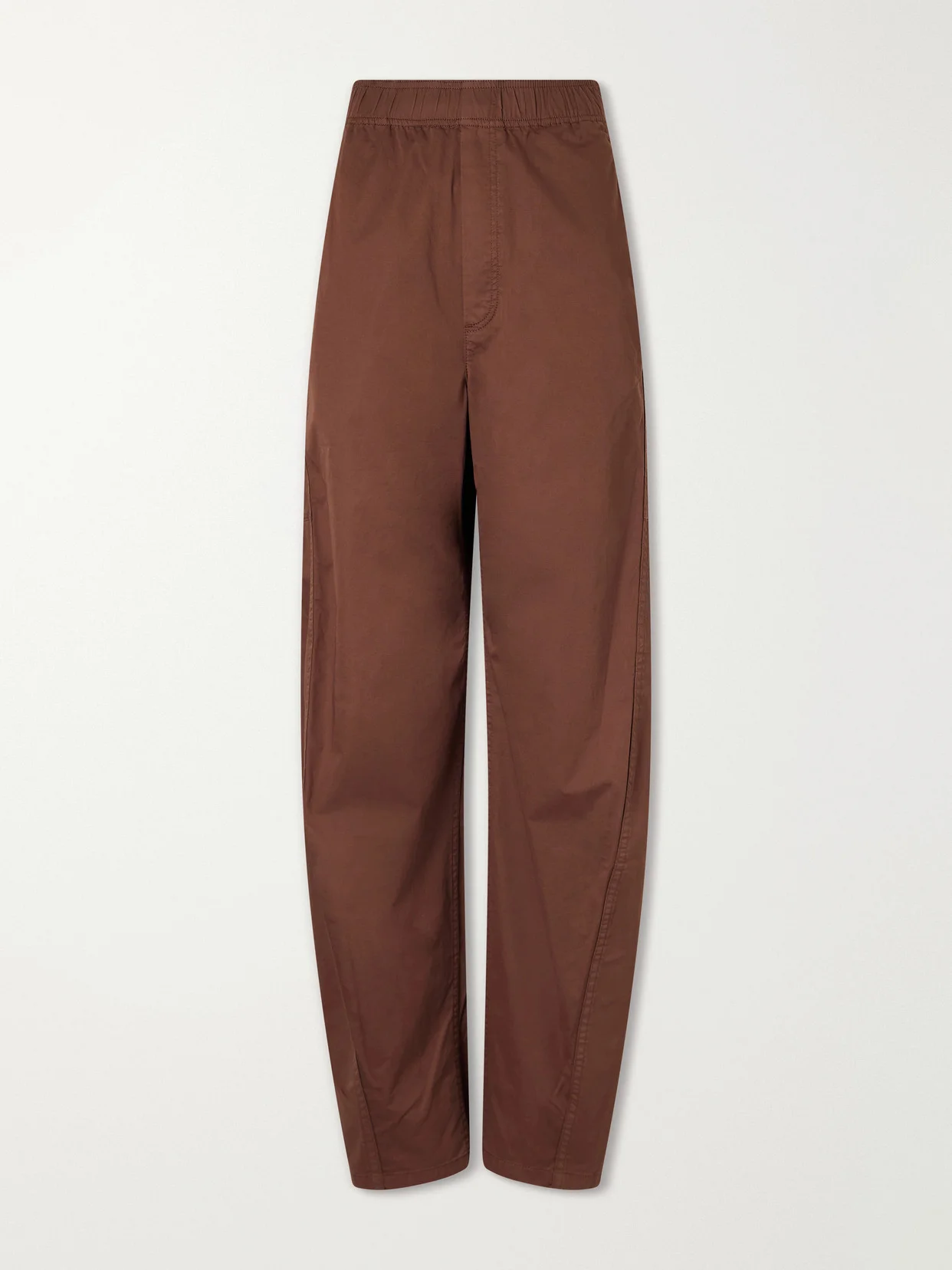 Garment-dyed Cotton-blend Gabardine Wide-leg Pants - 1