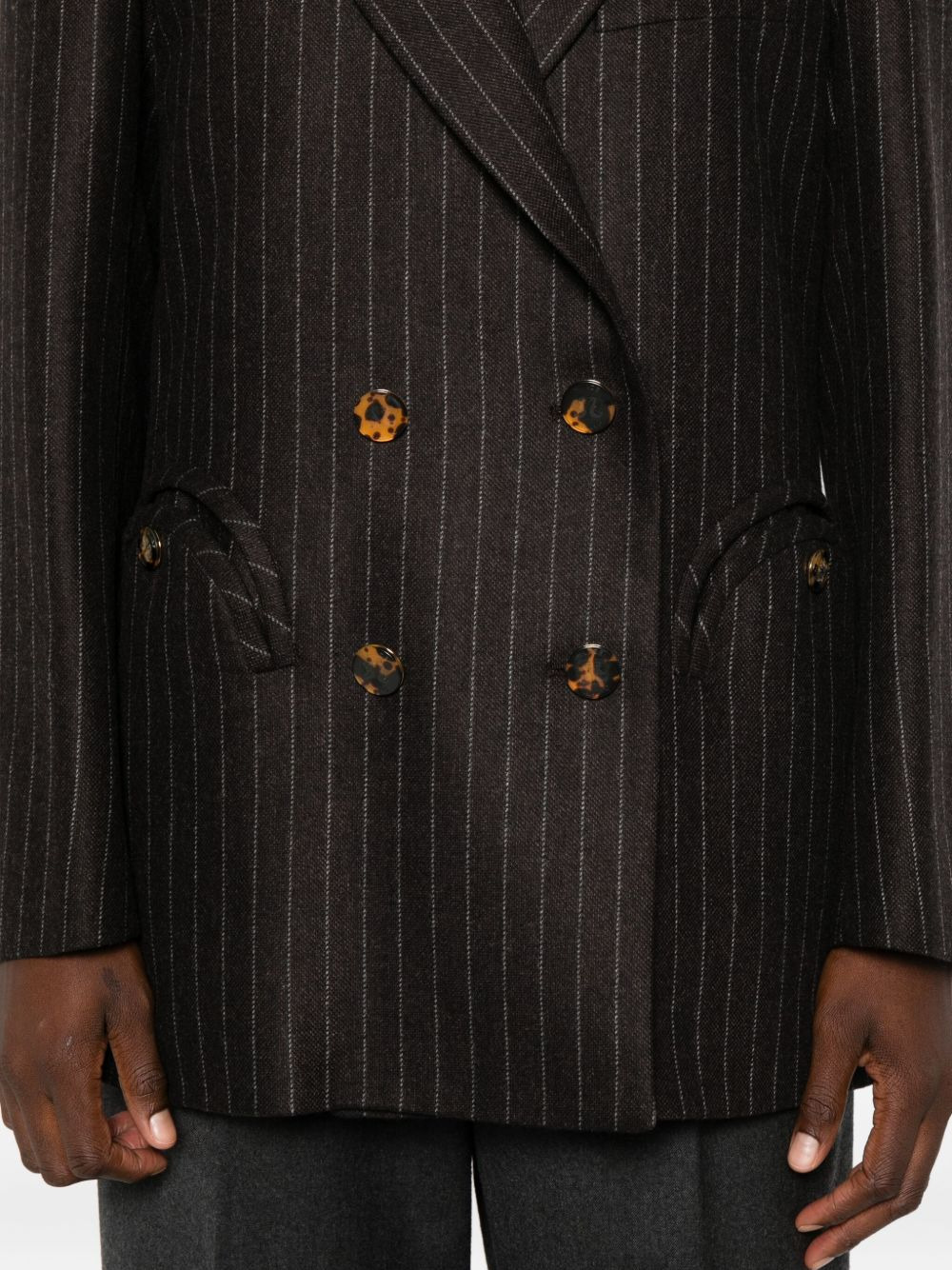 pinstripe blazer - 5