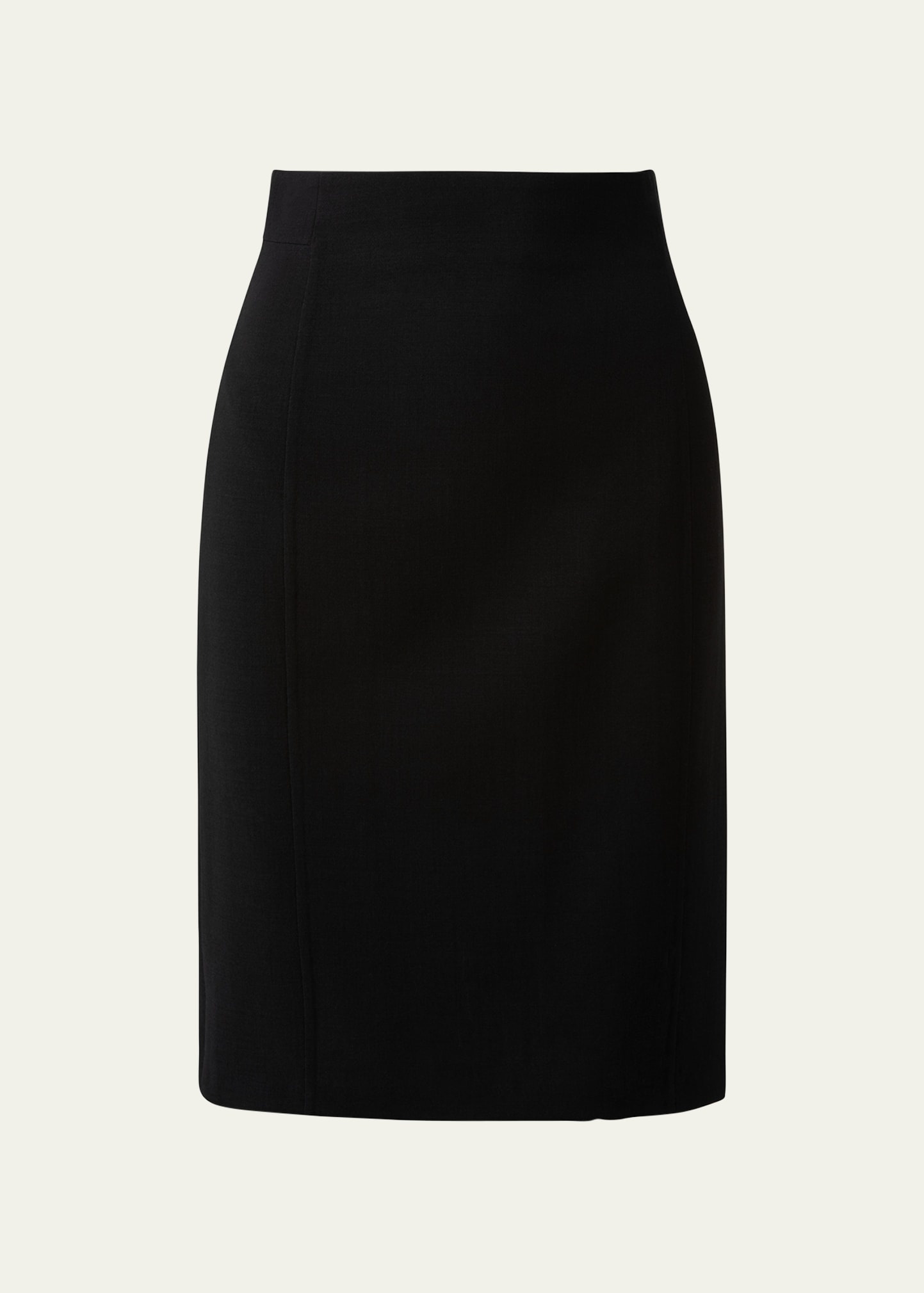 Wool-Blend Knee-Length Pencil Skirt - 1