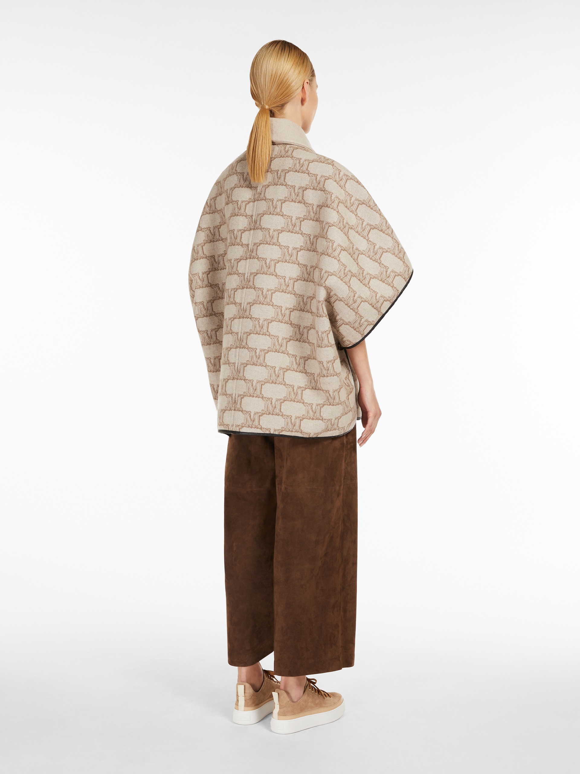 AMBRA Wool and cashmere cloak - 4