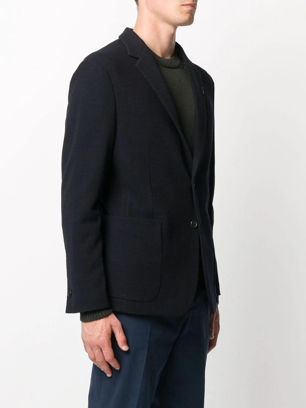 single-breasted wool jacket - 3