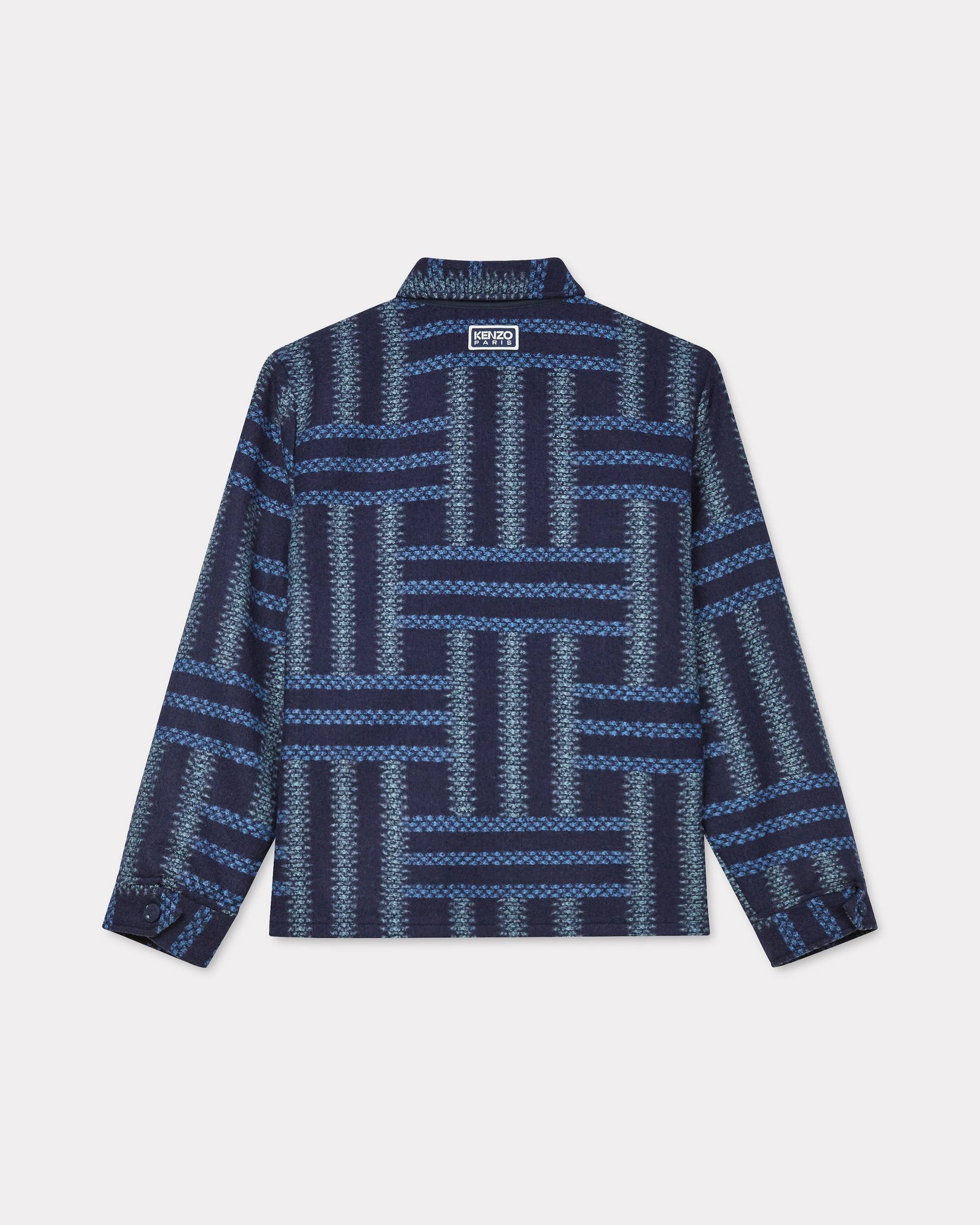'KENZO Weave' overshirt in virgin wool - 2