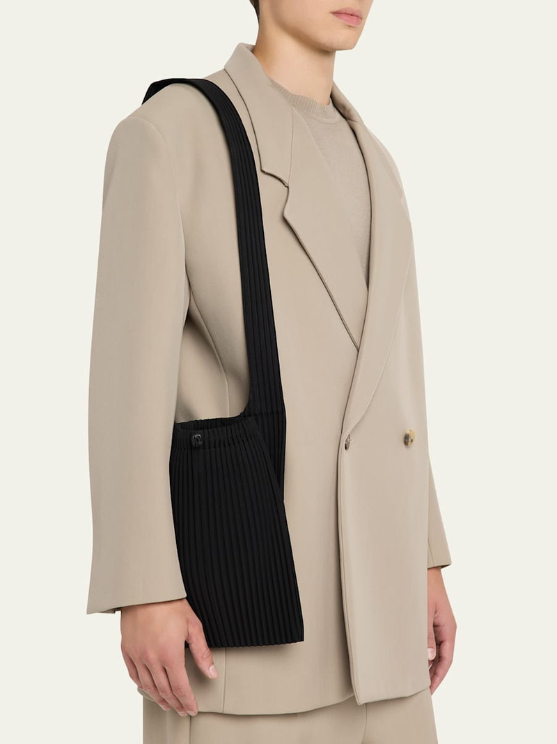 ISSEY MIYAKE Men's Pocket Large Pleated Crossbody Bag outlook