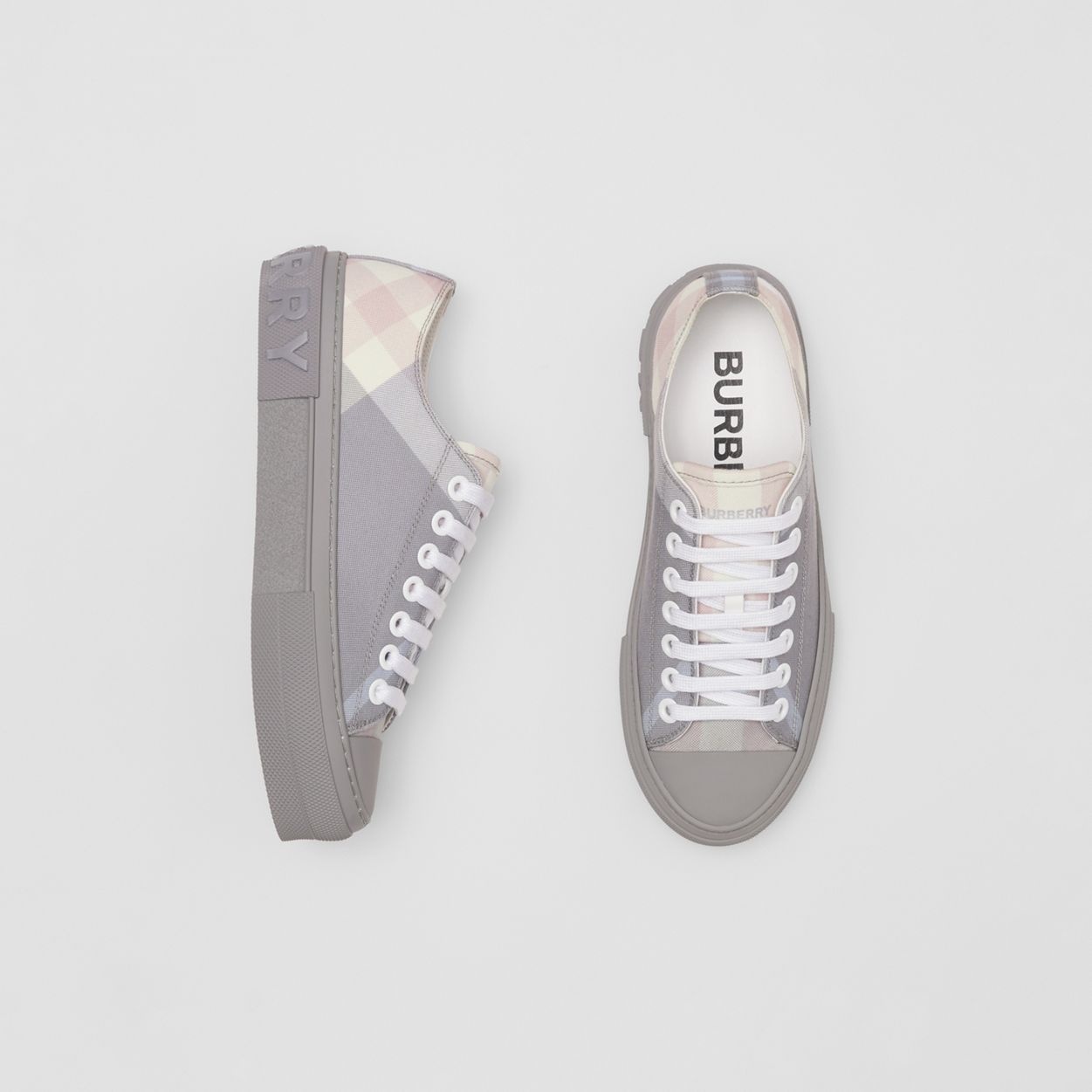 Check Cotton Sneakers - 6