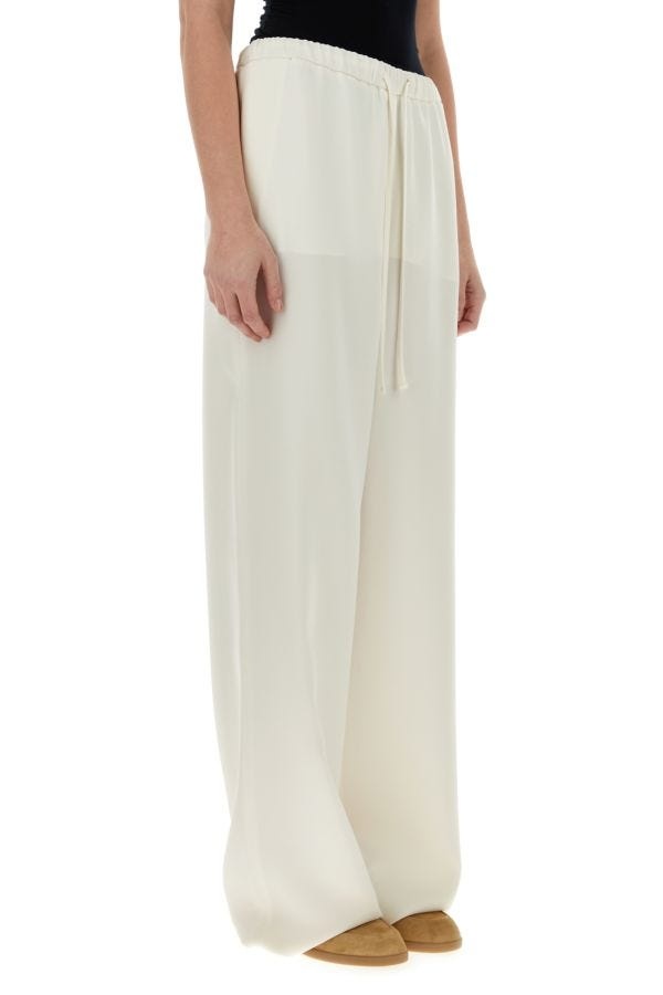 パンツ VALENTINO IVORY CADY COUTURE WIDE-LEG PANT Valentino Ivory Cady Couture wide-leg pant | gebnegozionline