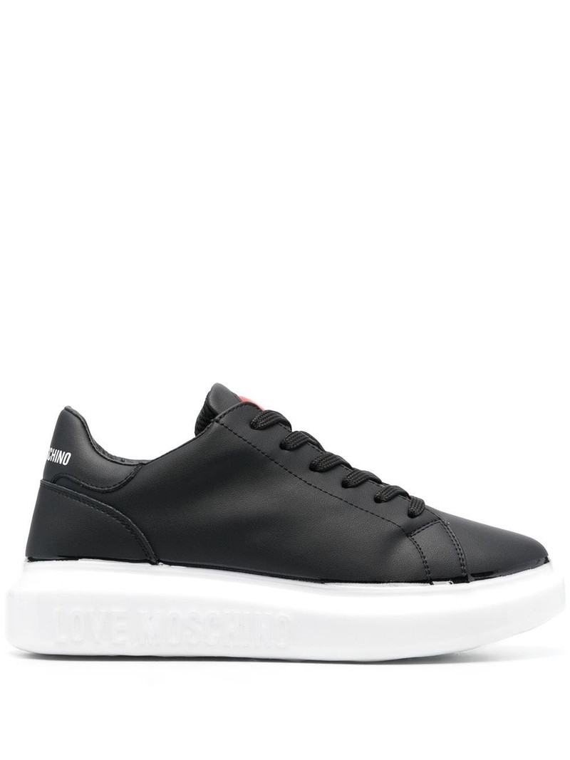 low-top lace-up sneakers 1