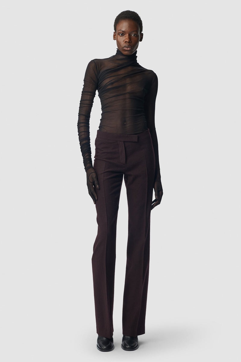 Xenia Draped T-Shirt With Gloved Long Sleeves - 4