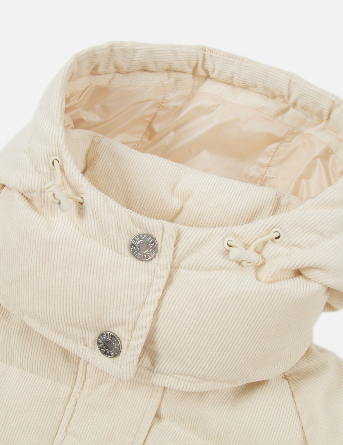 EVISU SQUAD EMBROIDERY CORDUROY DOWN COAT - 11
