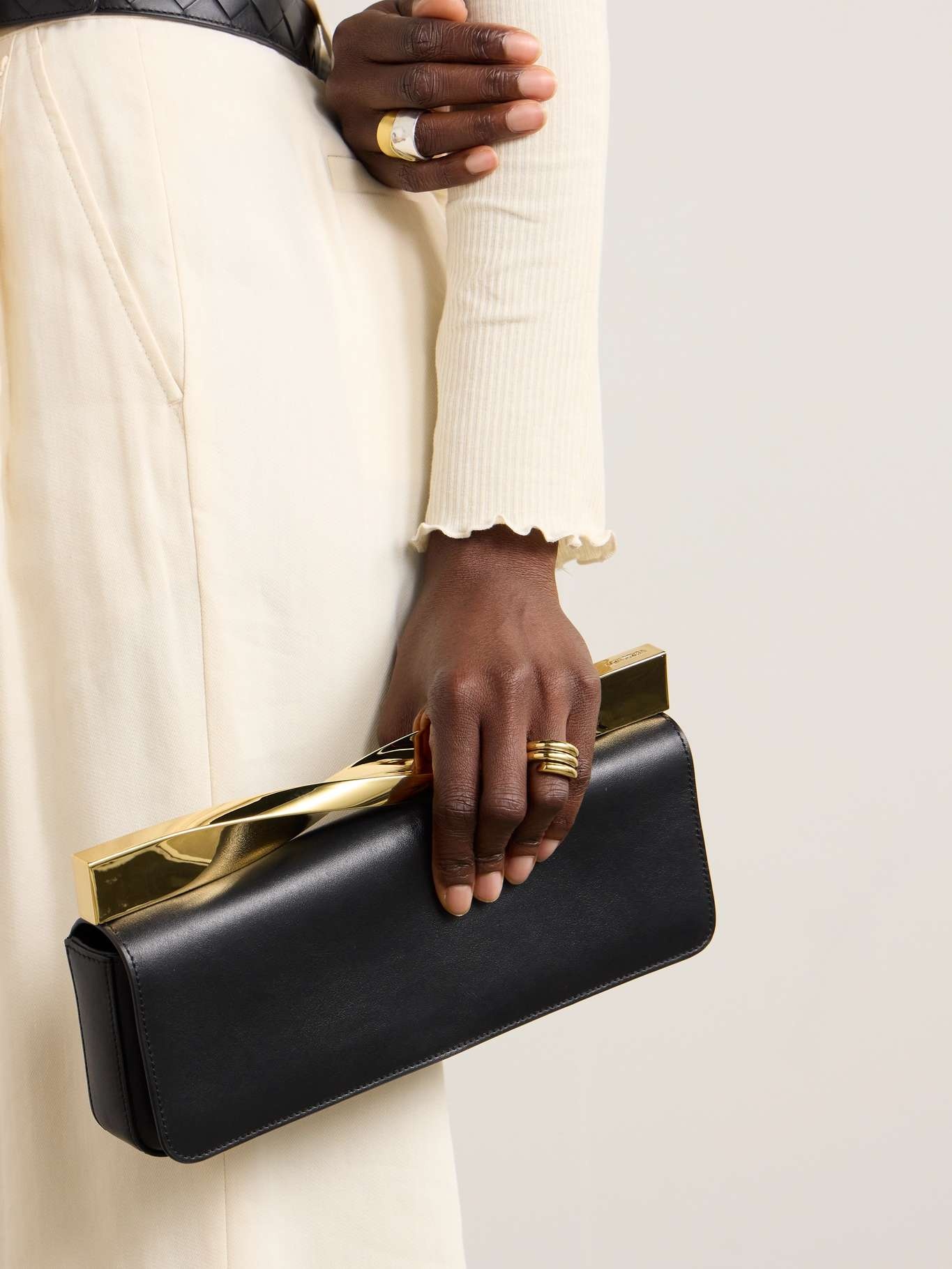 Twist E/W leather shoulder bag - 2