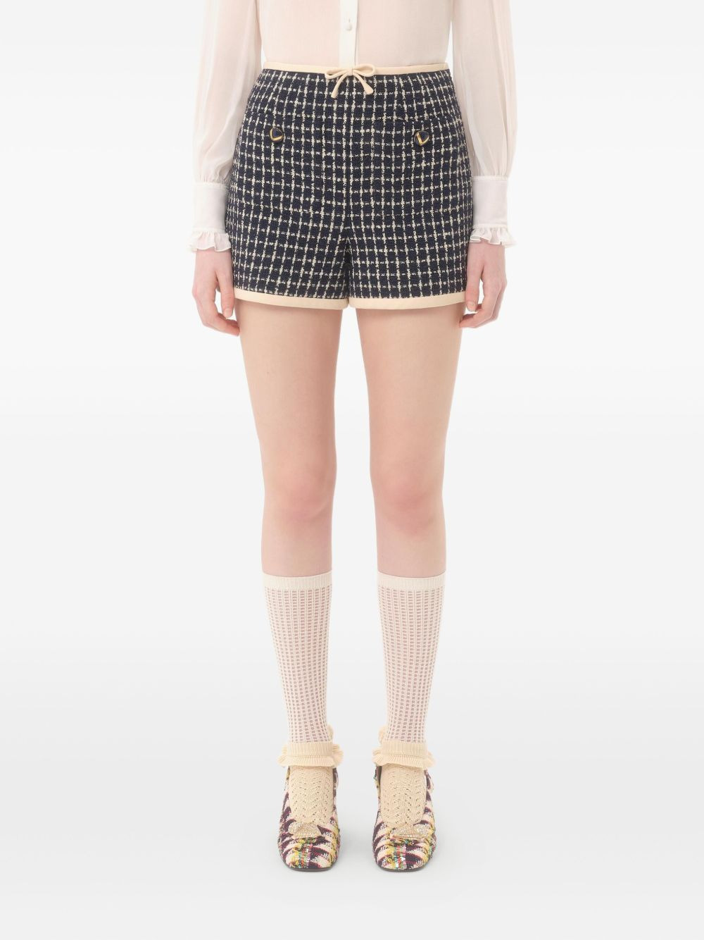 bouclé shorts - 4