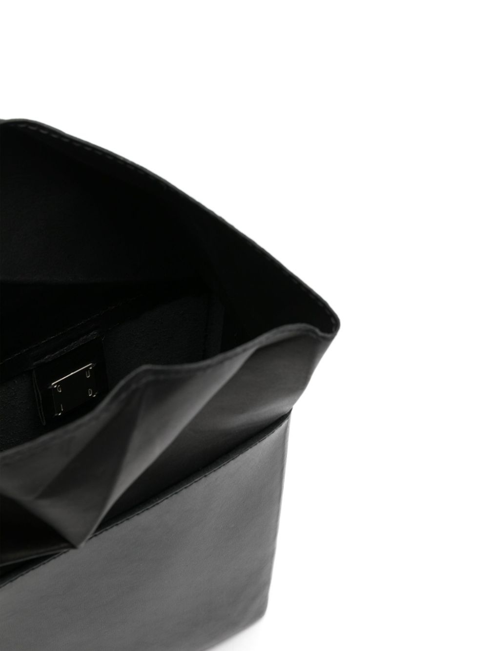 leather bucket messenger bag - 4