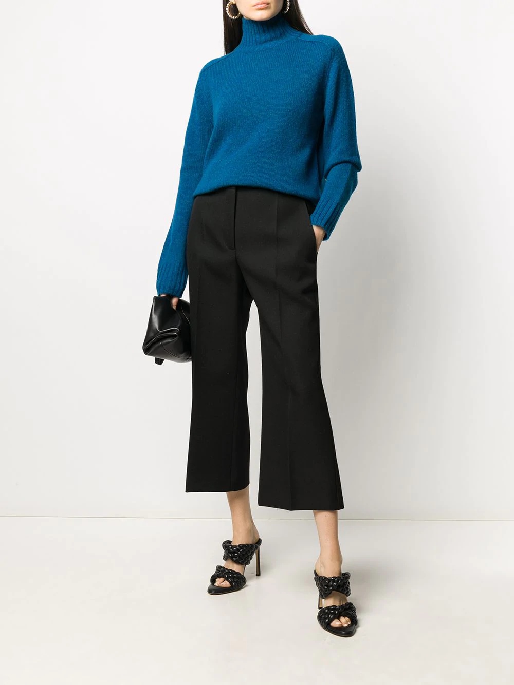 cropped flared trousers - 2