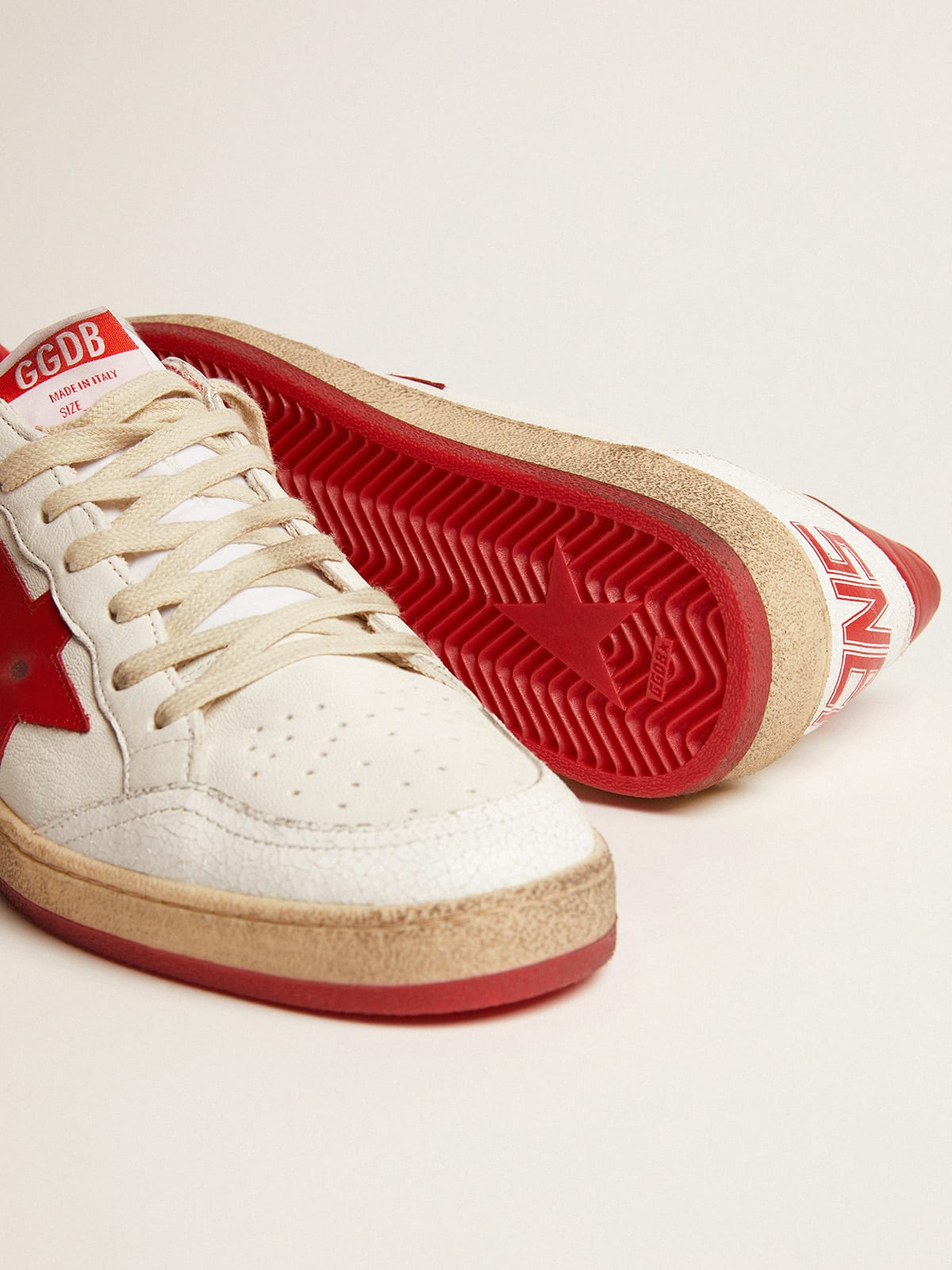 Men's Ball Star in white leather - 4