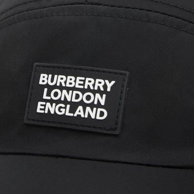 Burberry Logo Appliqué Cotton Twill Bonnet Cap outlook