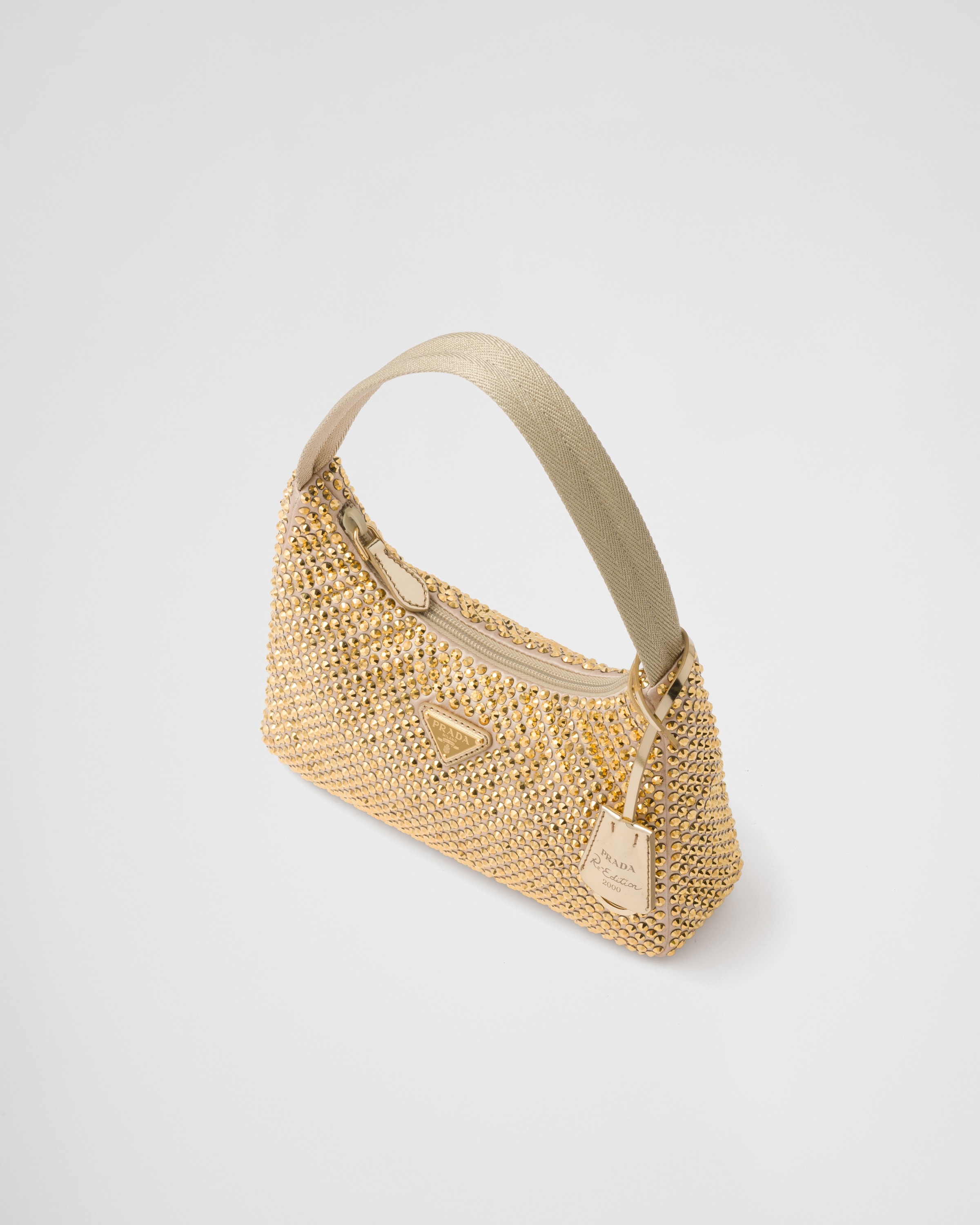 Prada Re-Edition Satin mini-bag with crystals - 3