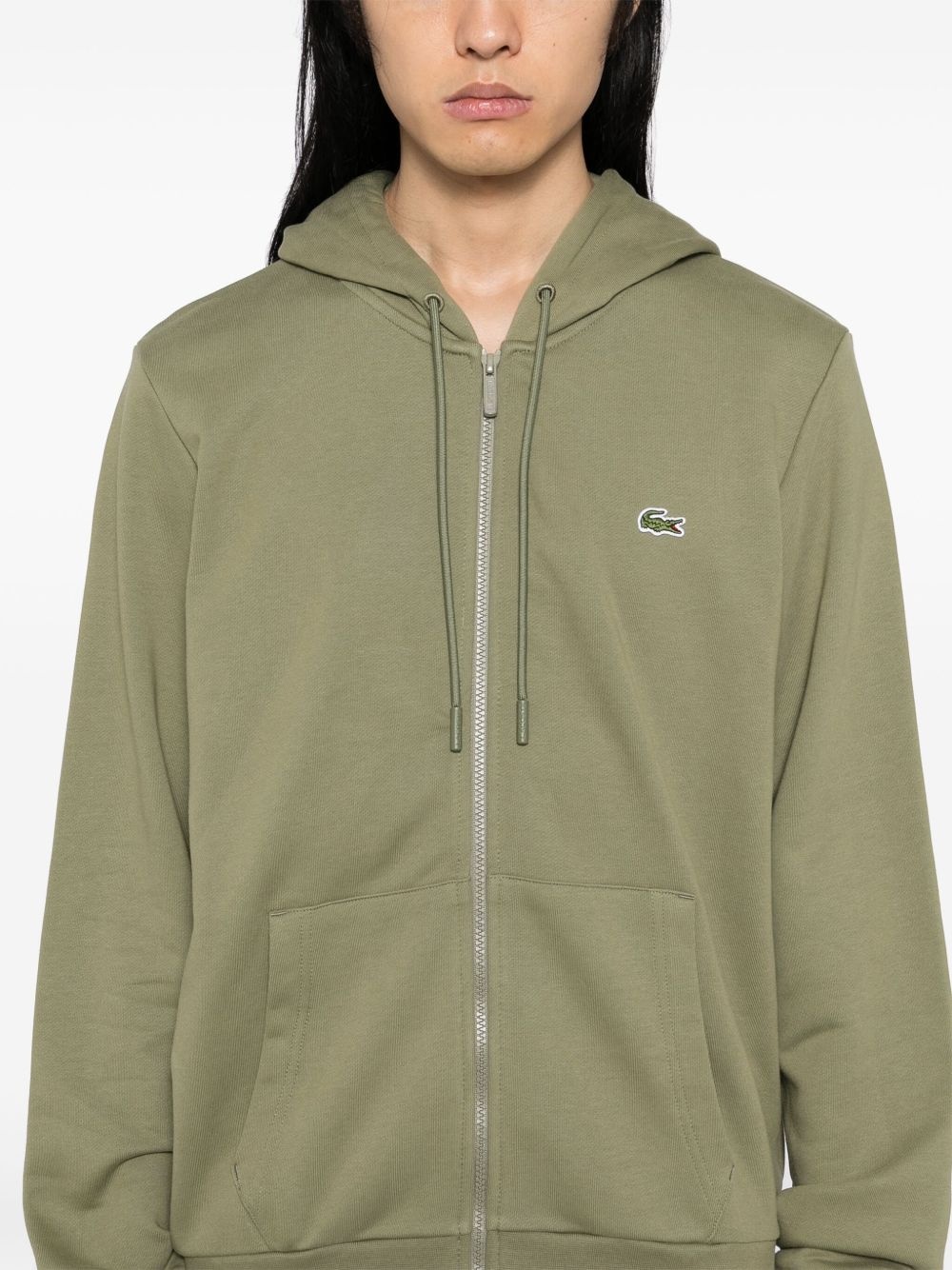 zipped fleece sweatshirt - 5