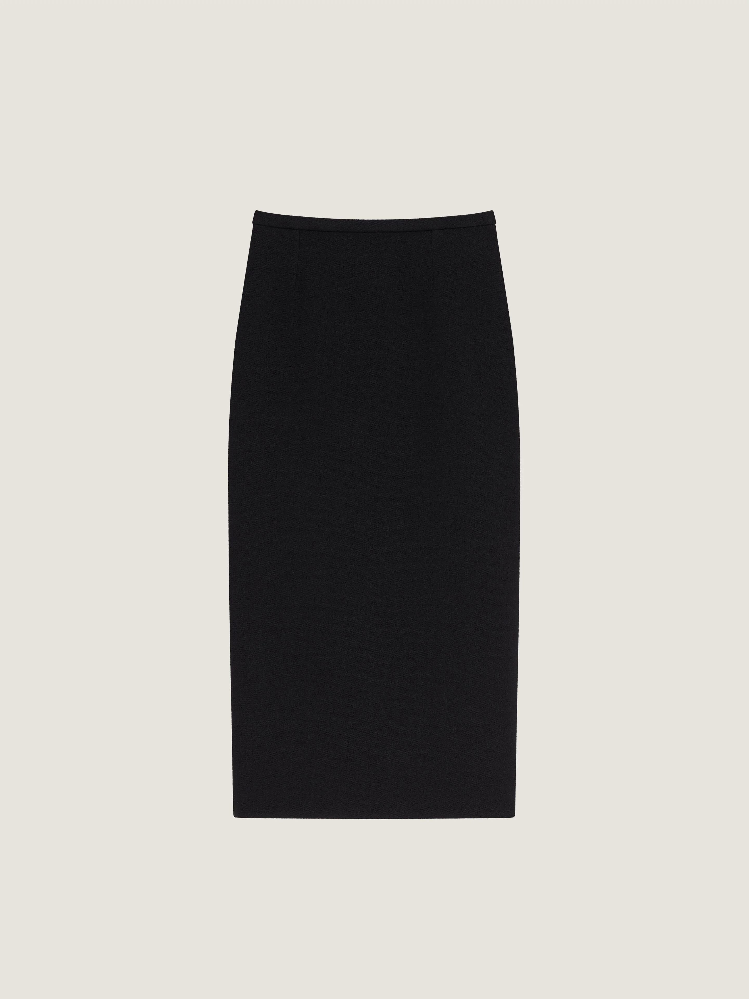 MIDI PENCIL SKIRT IN WOOL - 1