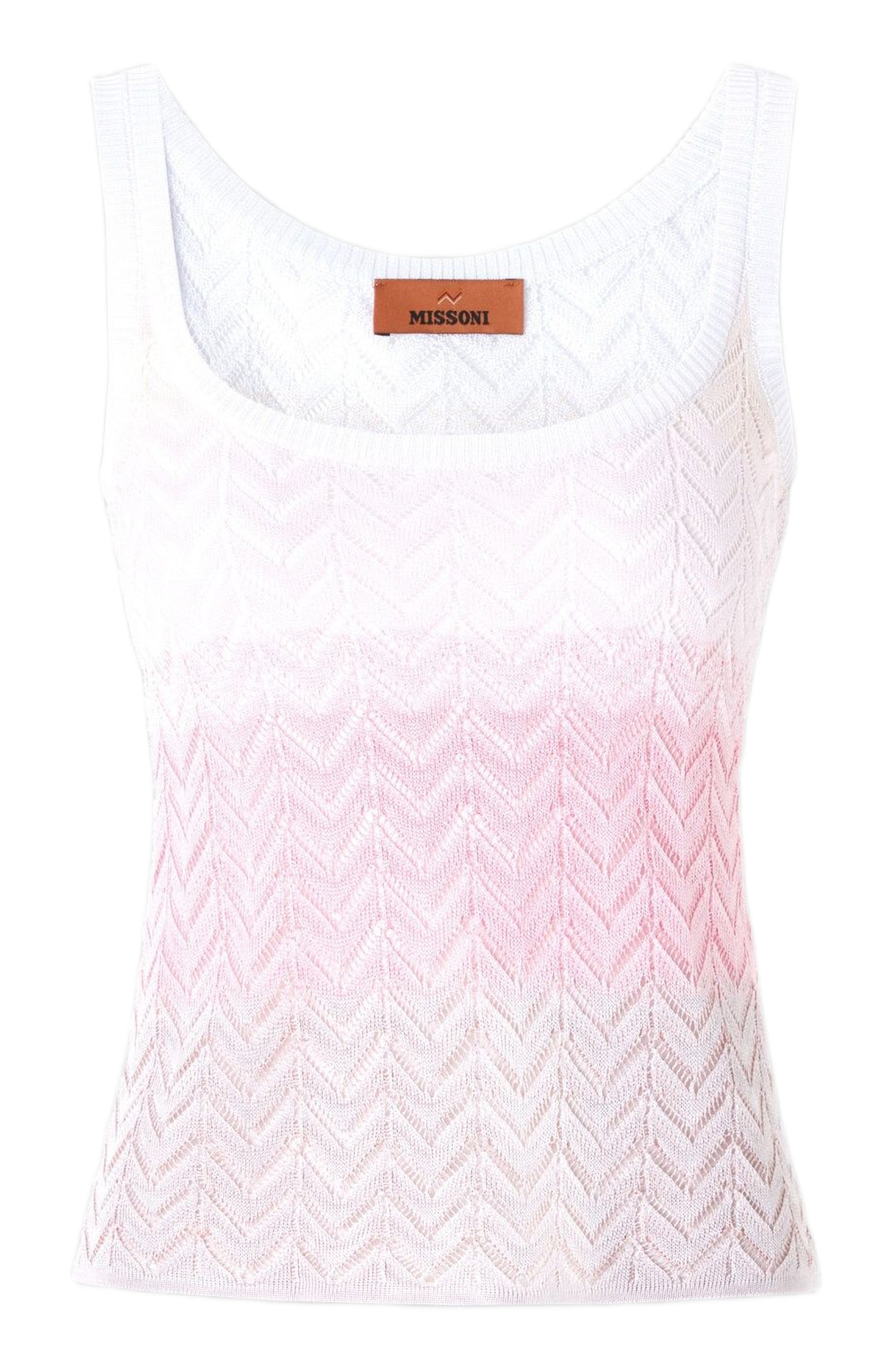 Missoni Shaded Chevron Viscose Tank Top in Multicoloured at Nordstrom - 2