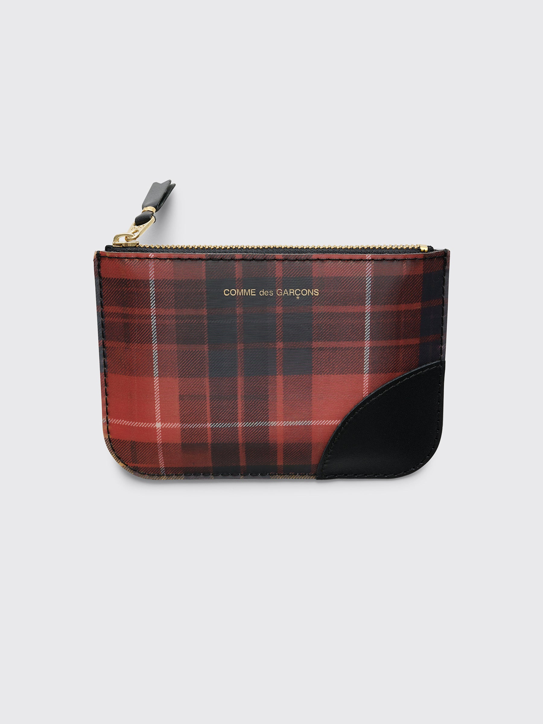 COMME DES GARÇONS WALLET SA8100 LENTICULAR TARTAN RED / YELLOW - 3