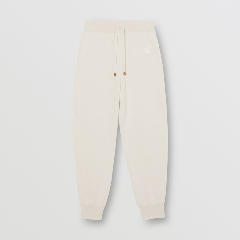 Monogram Motif Cashmere 혼합 조깅 바지 - 1