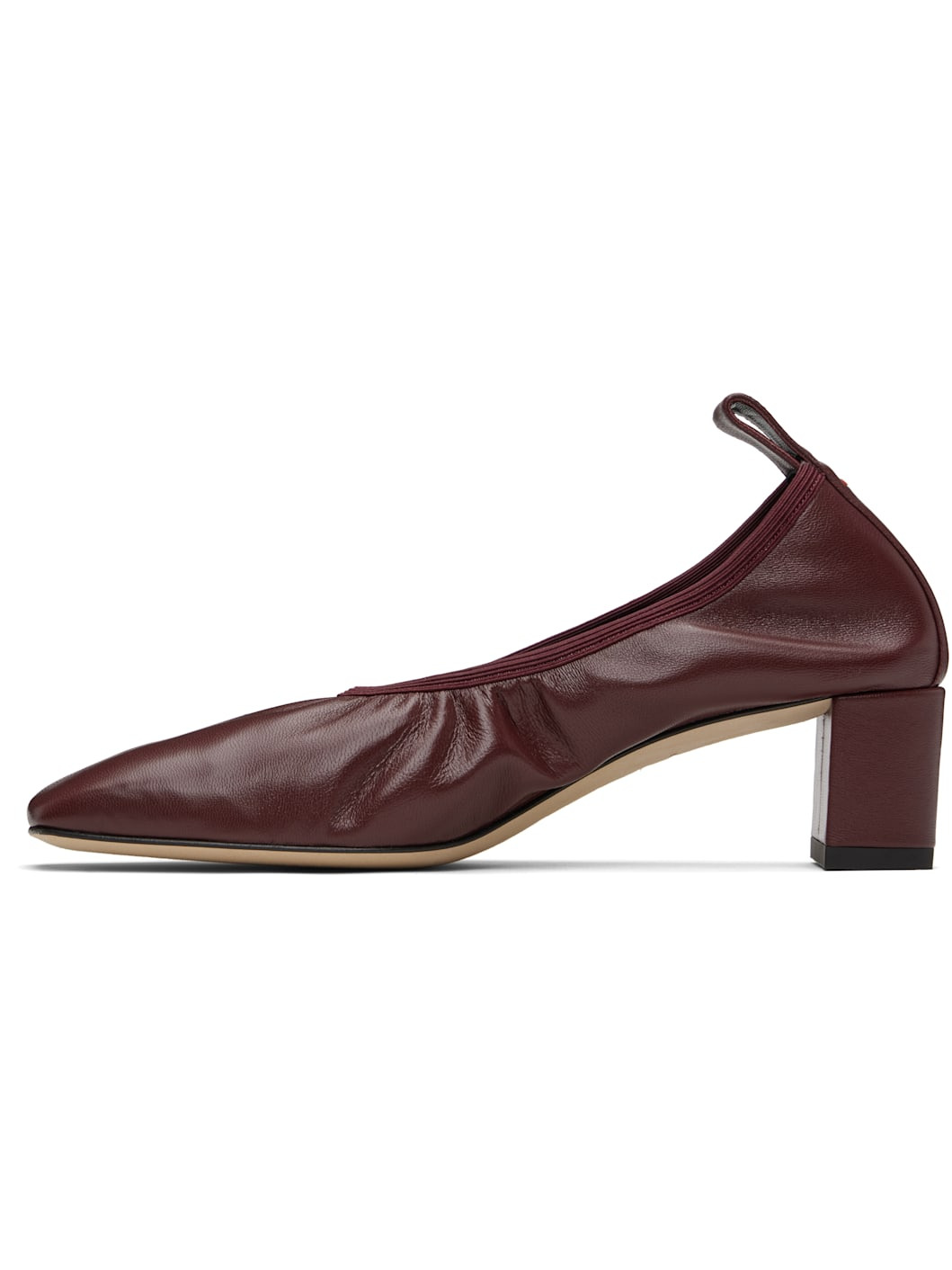 Burgundy Narissa Ruched Heels - 3