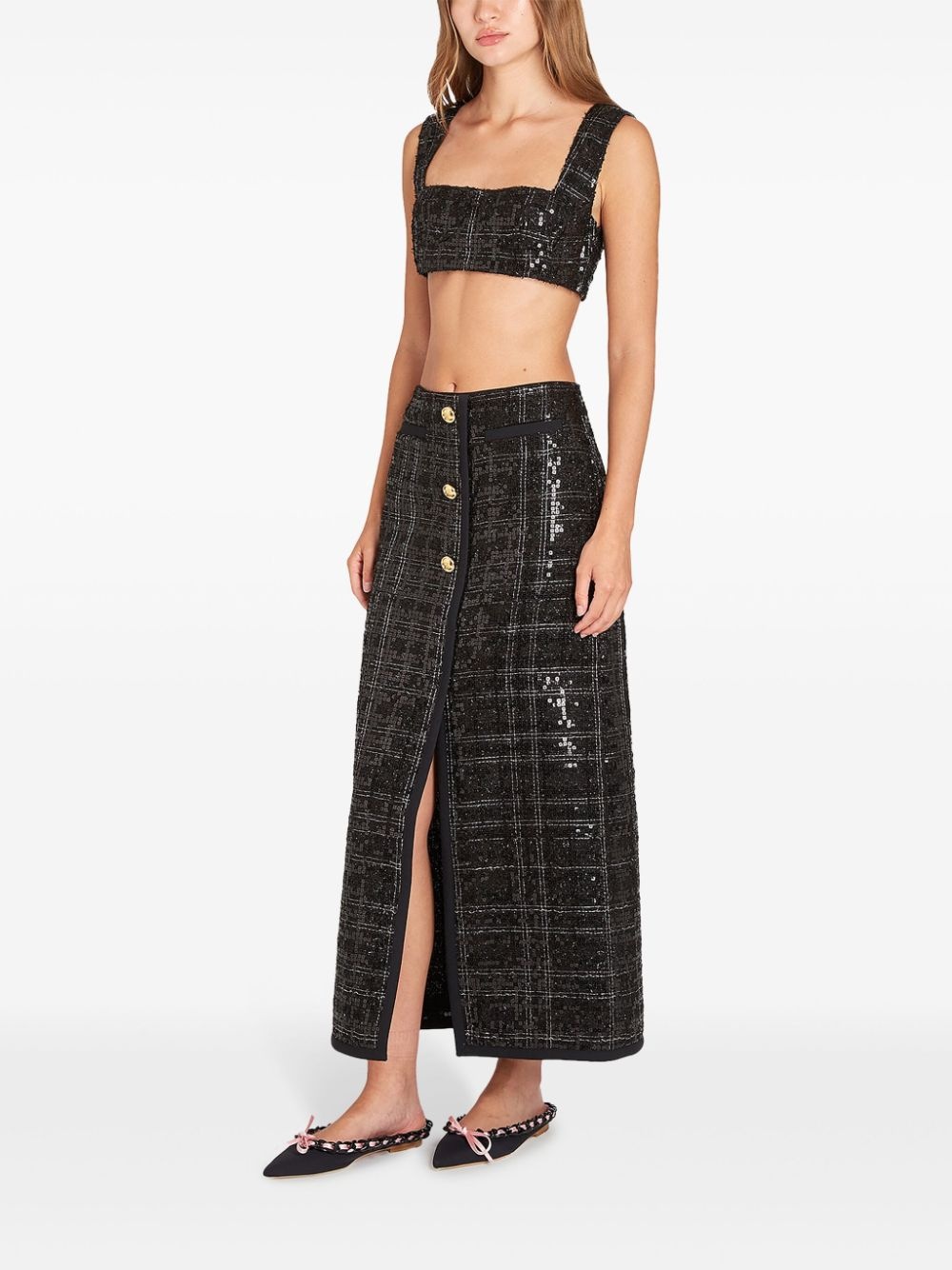 sequinned maxi skirt - 3