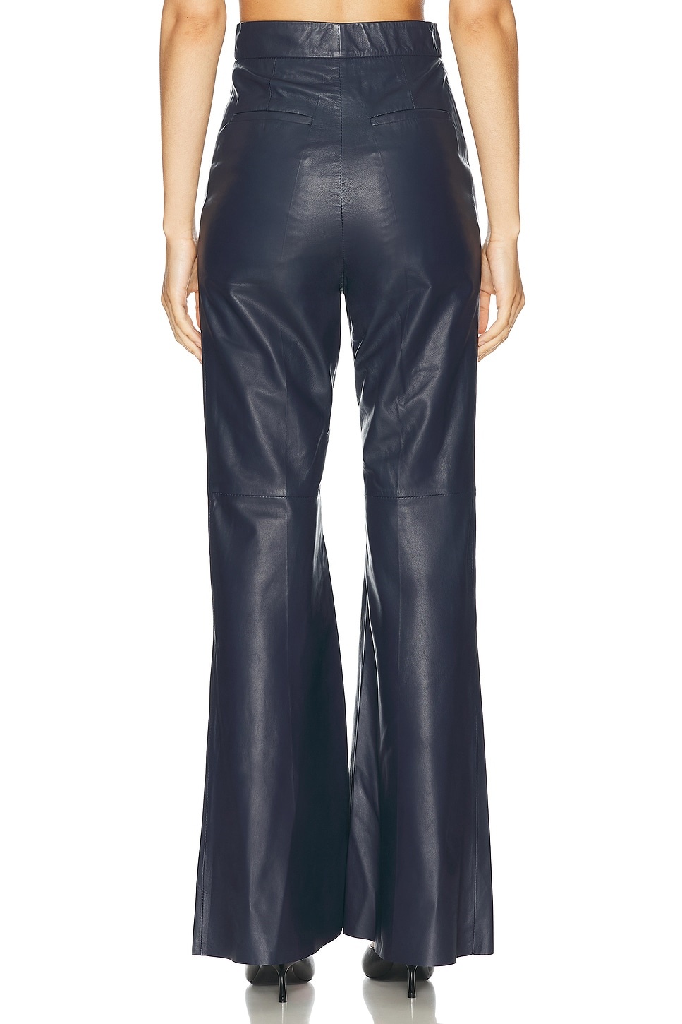 Flared Leather Trouser - 4