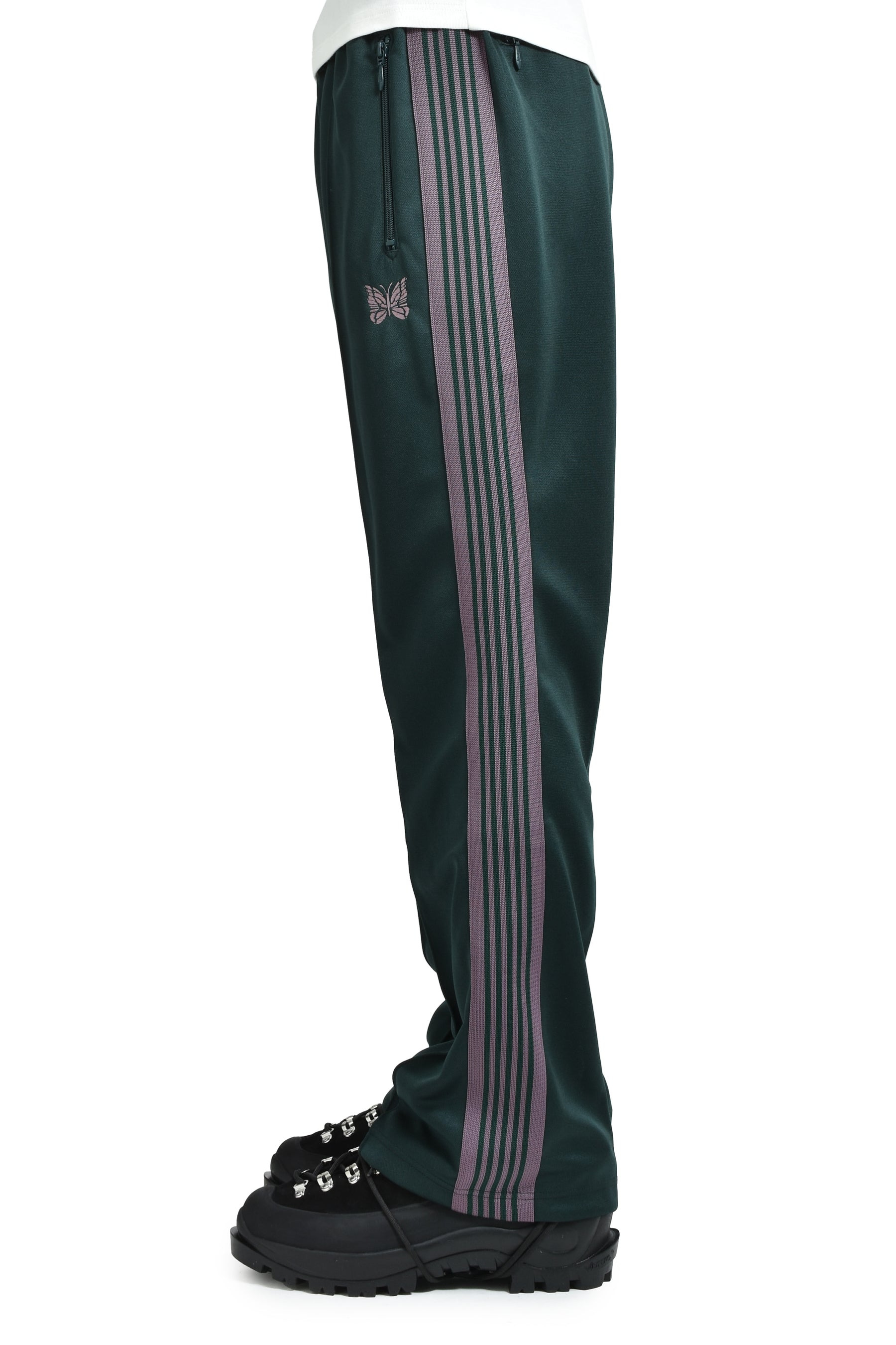 BOOT-CUT TRACK PANT - POLY SMOOTH / GRN - 3