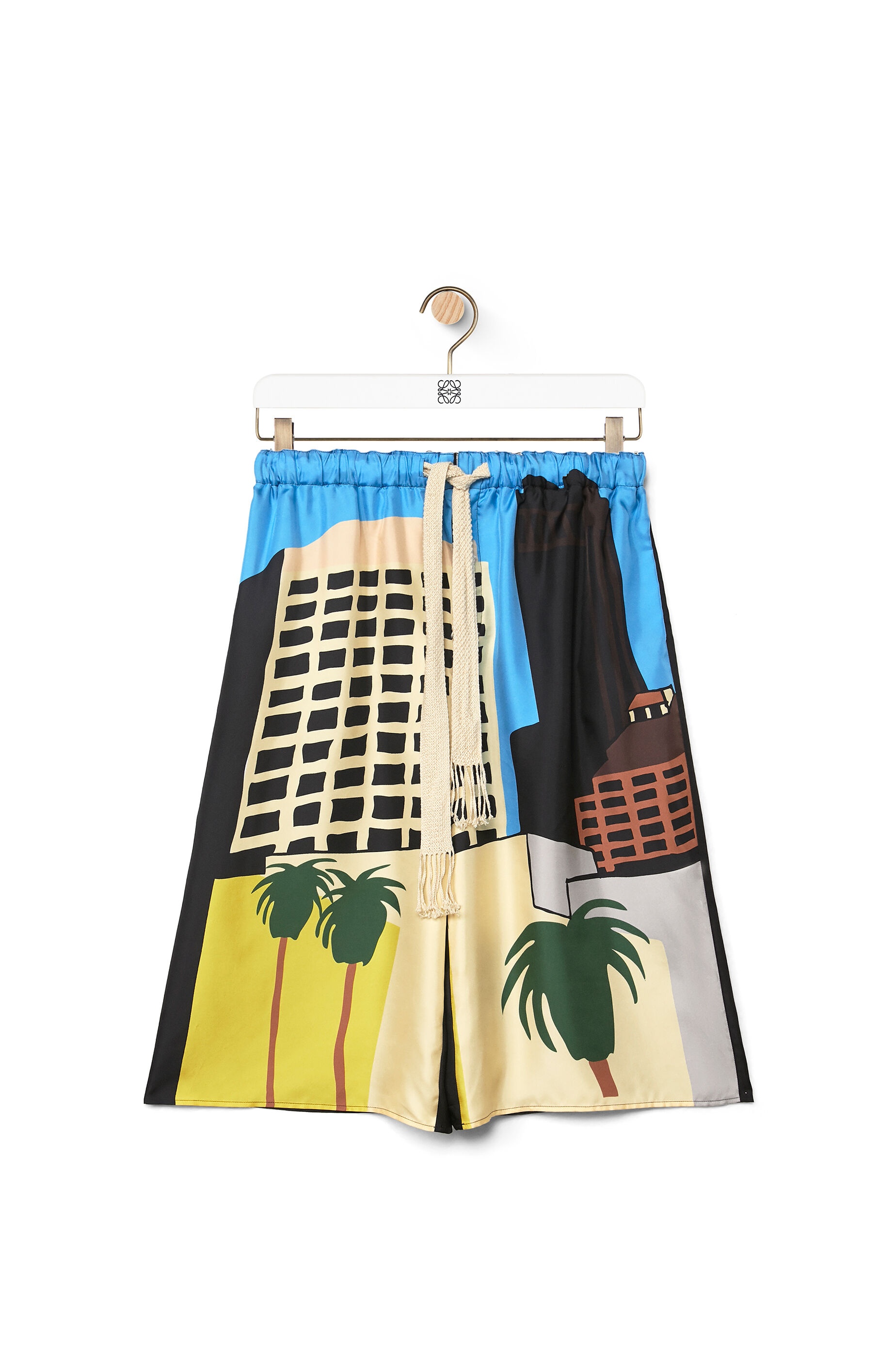 L.A. Series drawstring shorts in silk - 1