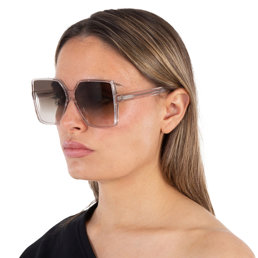 Saint Laurent Brown Gradient Square Ladies Sunglasses SL 232 BETTY-005 63 - 2