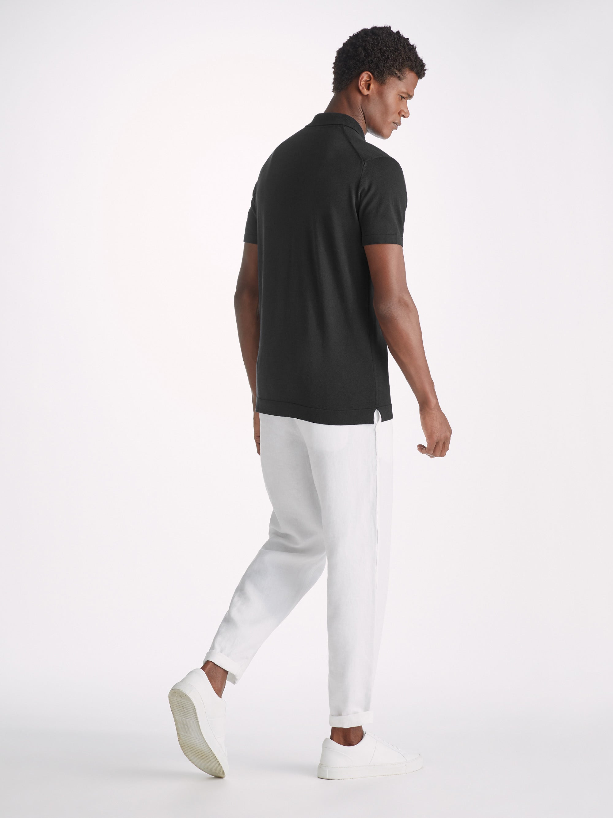 Men's Polo Shirt Jacob Sea Island Cotton Black - 4