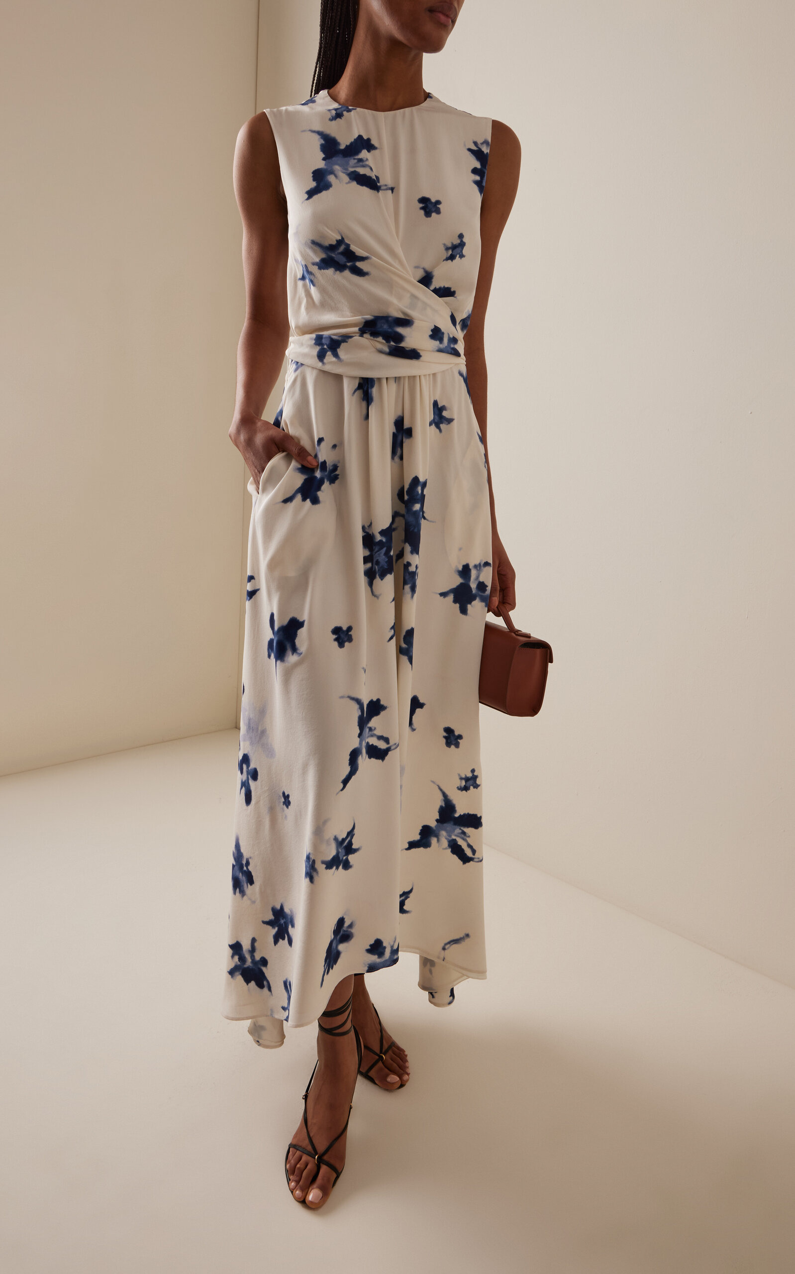 Penny Printed Silk Midi Dress floral - 2