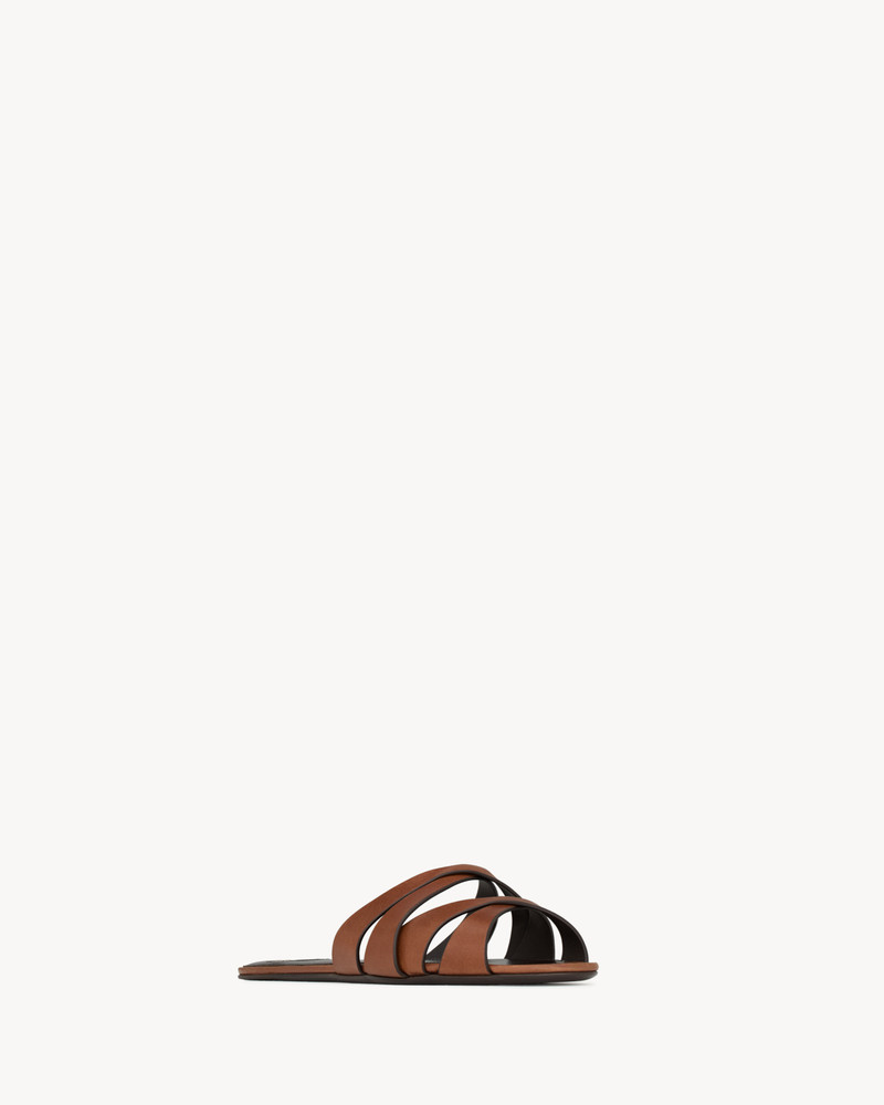 CHANDELLE MULES IN SMOOTH LEATHER - 1