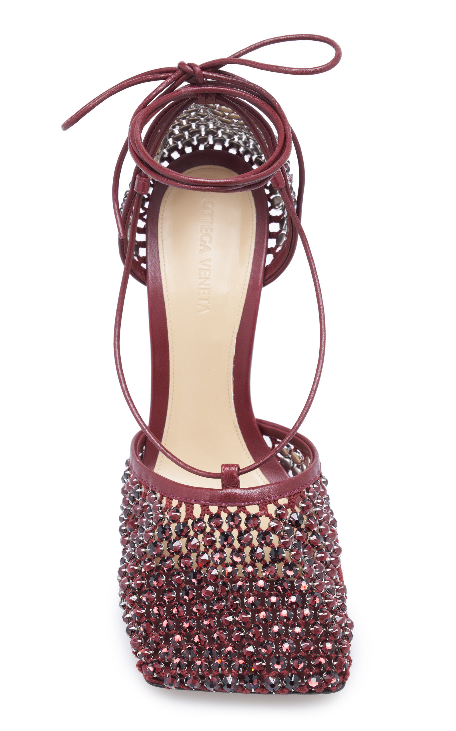 Sparkle Stretch Sandals burgundy - 4