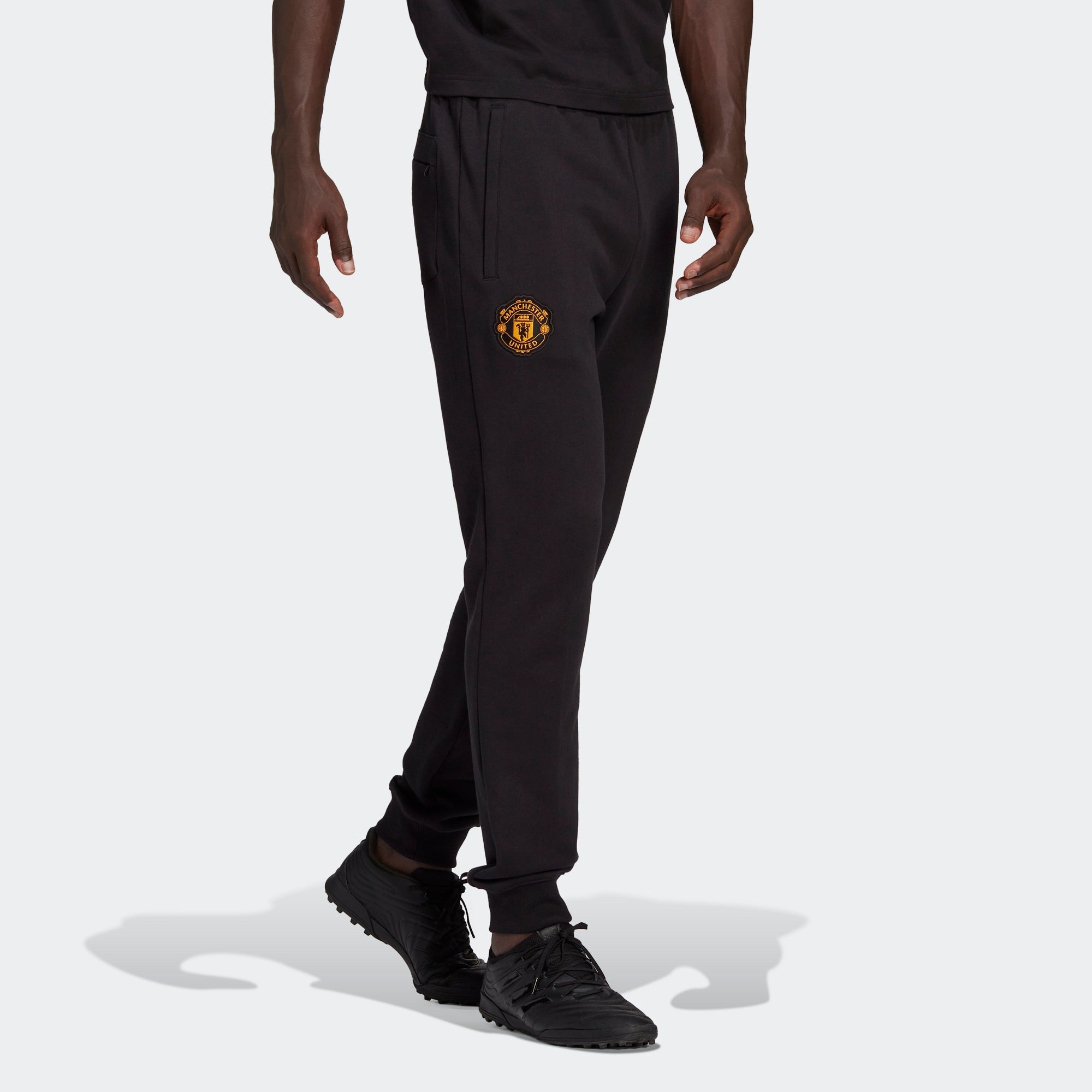 adidas Mufc Cny Pnt limited Embroidered Manchester United Soccer/Football Bundle Feet Sports Pants B - 2