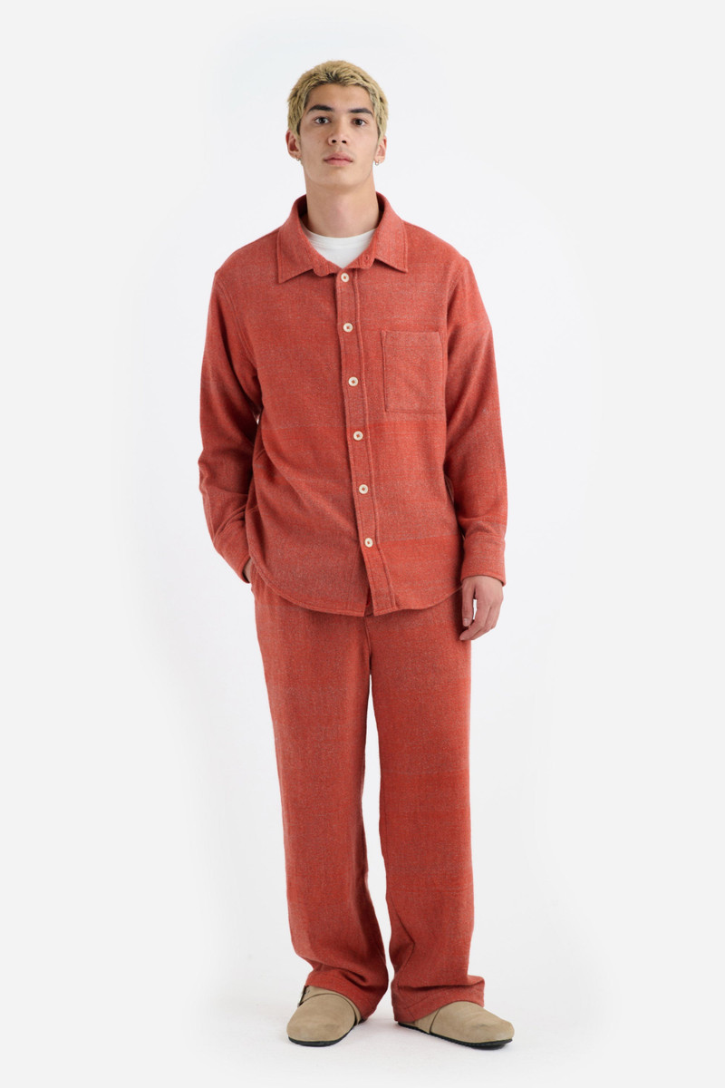 The Elder Statesman BLANKET STRIPE OVERSHIRT outlook