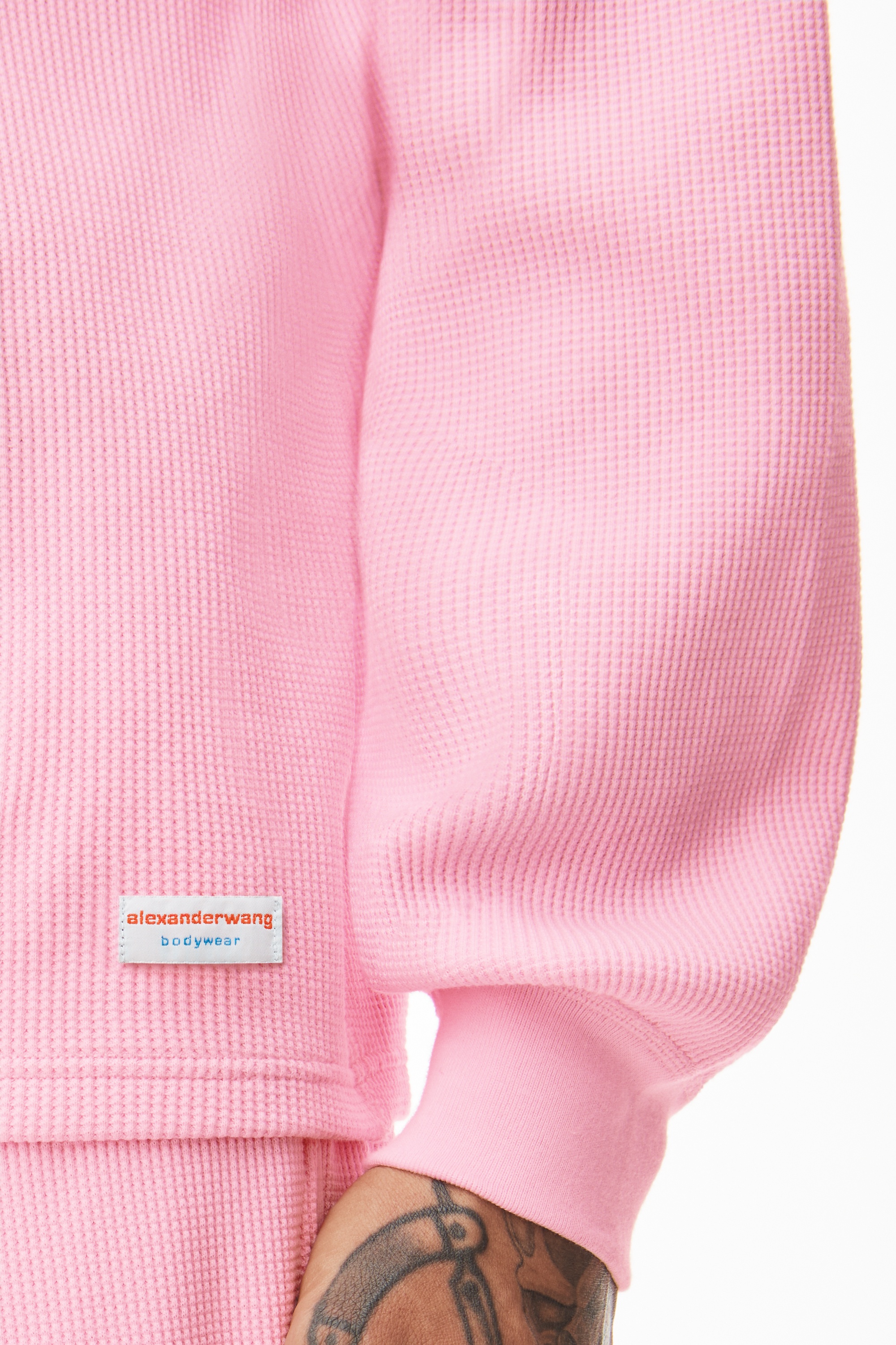 UNISEX LONG SLEEVE IN COTTON WAFFLE THERMAL - 5
