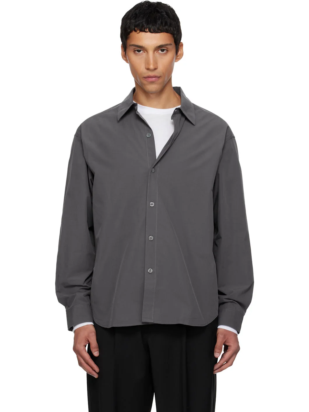 Gray Generous Shirt - 1