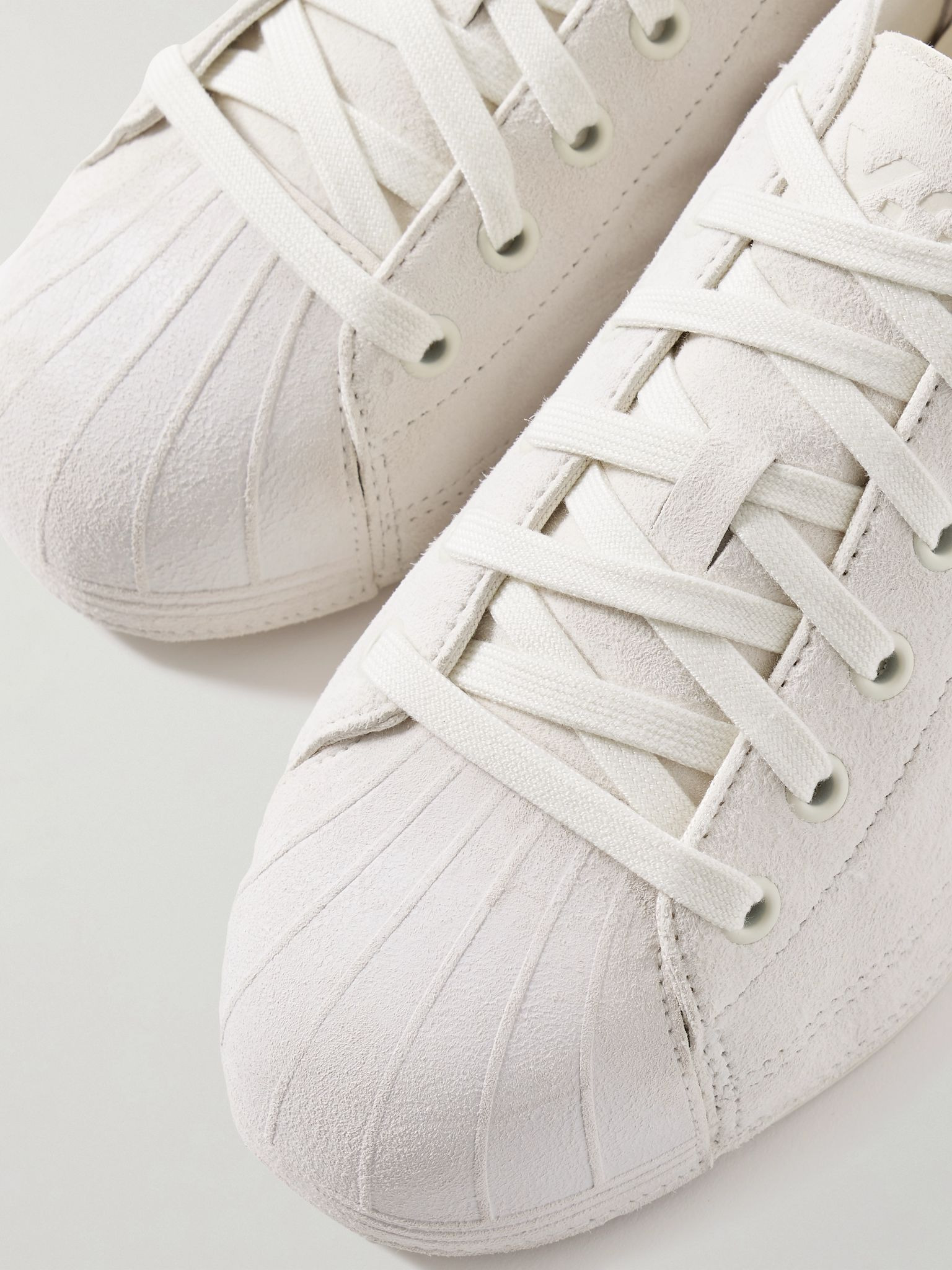 + Y-3 Nizzastar Lo suede sneakers White - 4