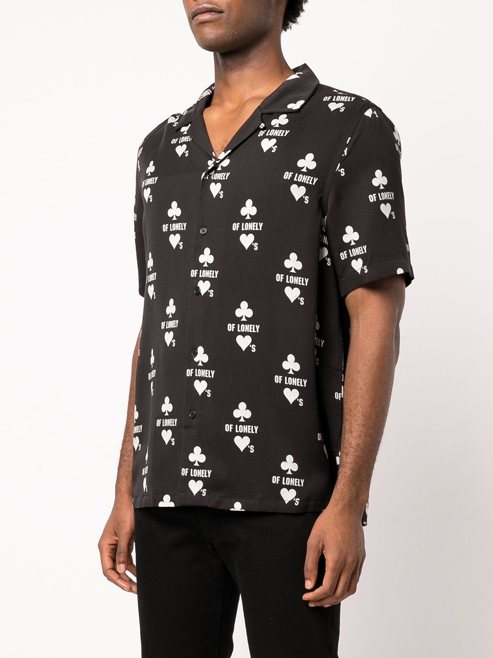 Klub Of Hearts-print shirt - 3