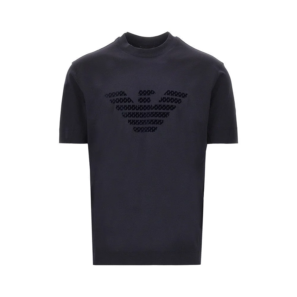 LYOCELL AND COTTON BLEND T-SHIRT WITH LOGO - 1