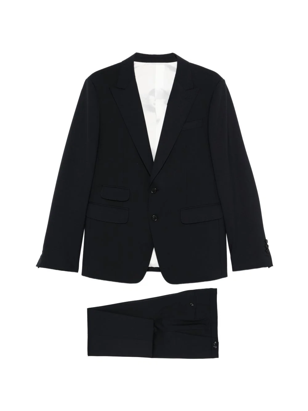 notched lapel two-piece suit - 1