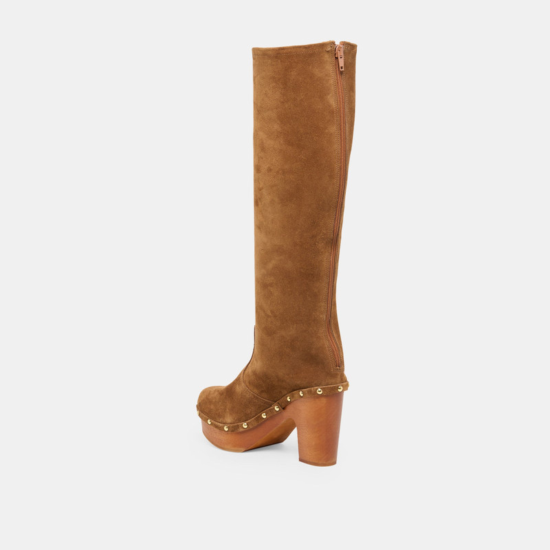 JENNY BOOTS CHESTNUT SUEDE 8