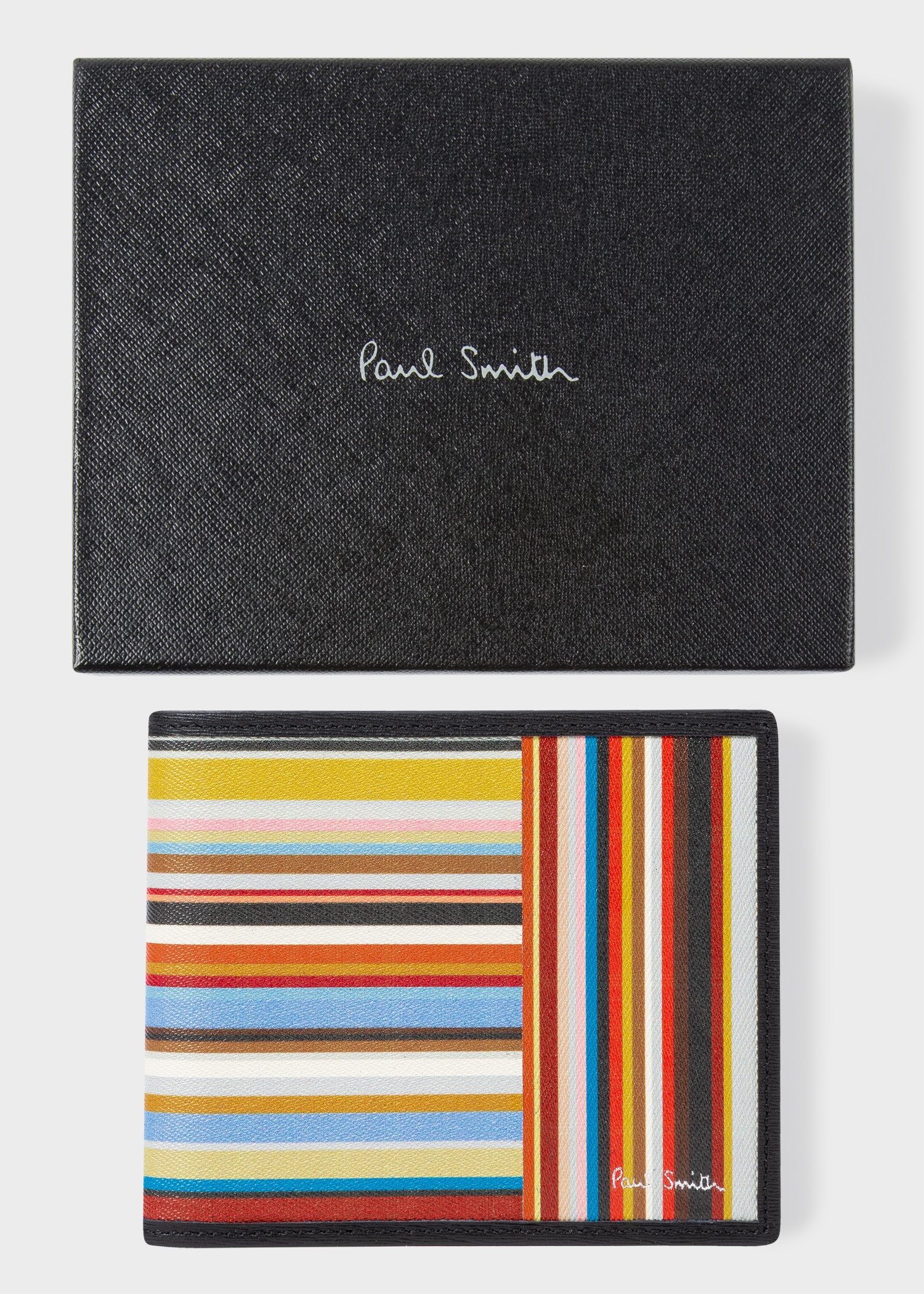 Leather 'Signature Stripe' Billfold Wallet - 5