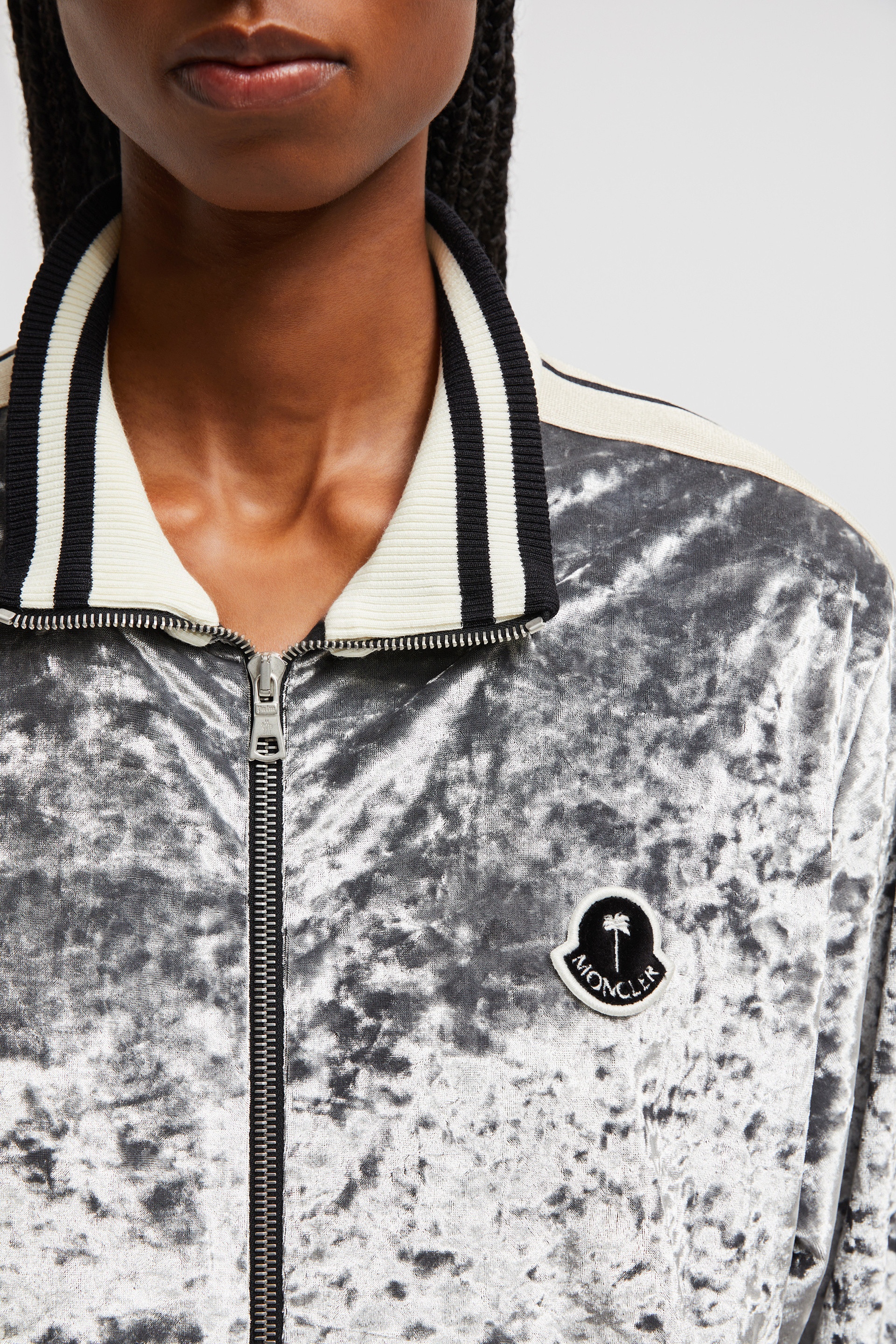 Moncler x Palm Angels Chenille Zip-Up Sweashirt - 7