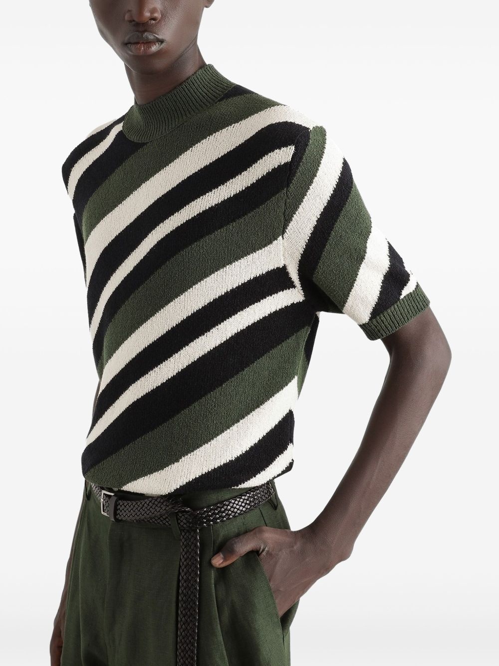 striped T-shirt - 4