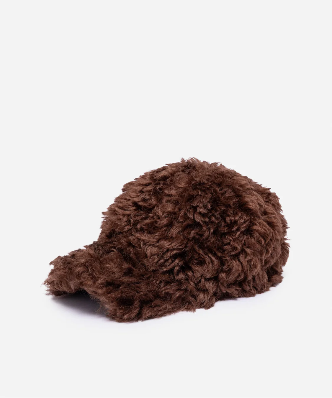 Faux fur baseball cap - 1
