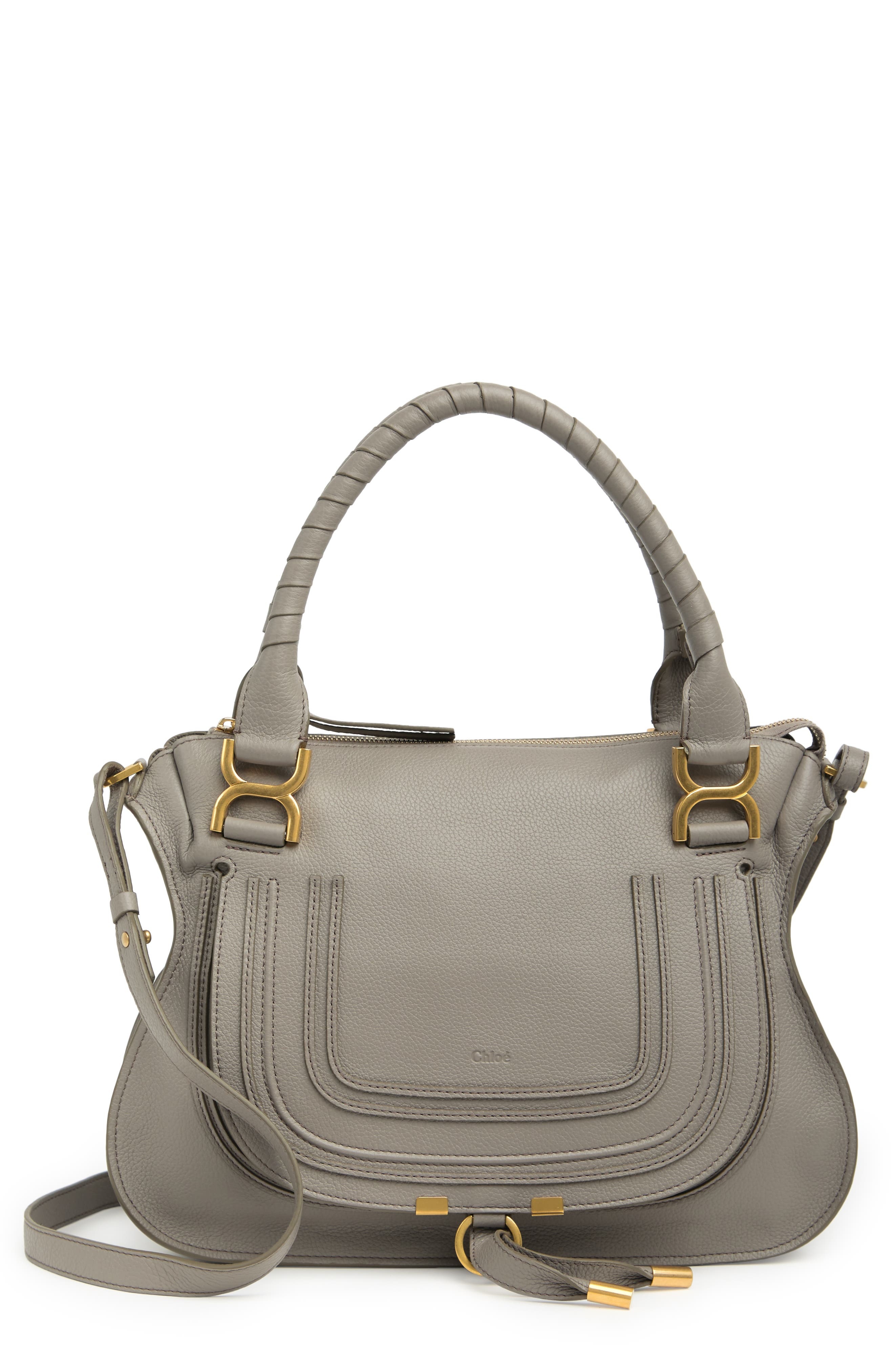 Medium Marcie Leather Satchel - 1