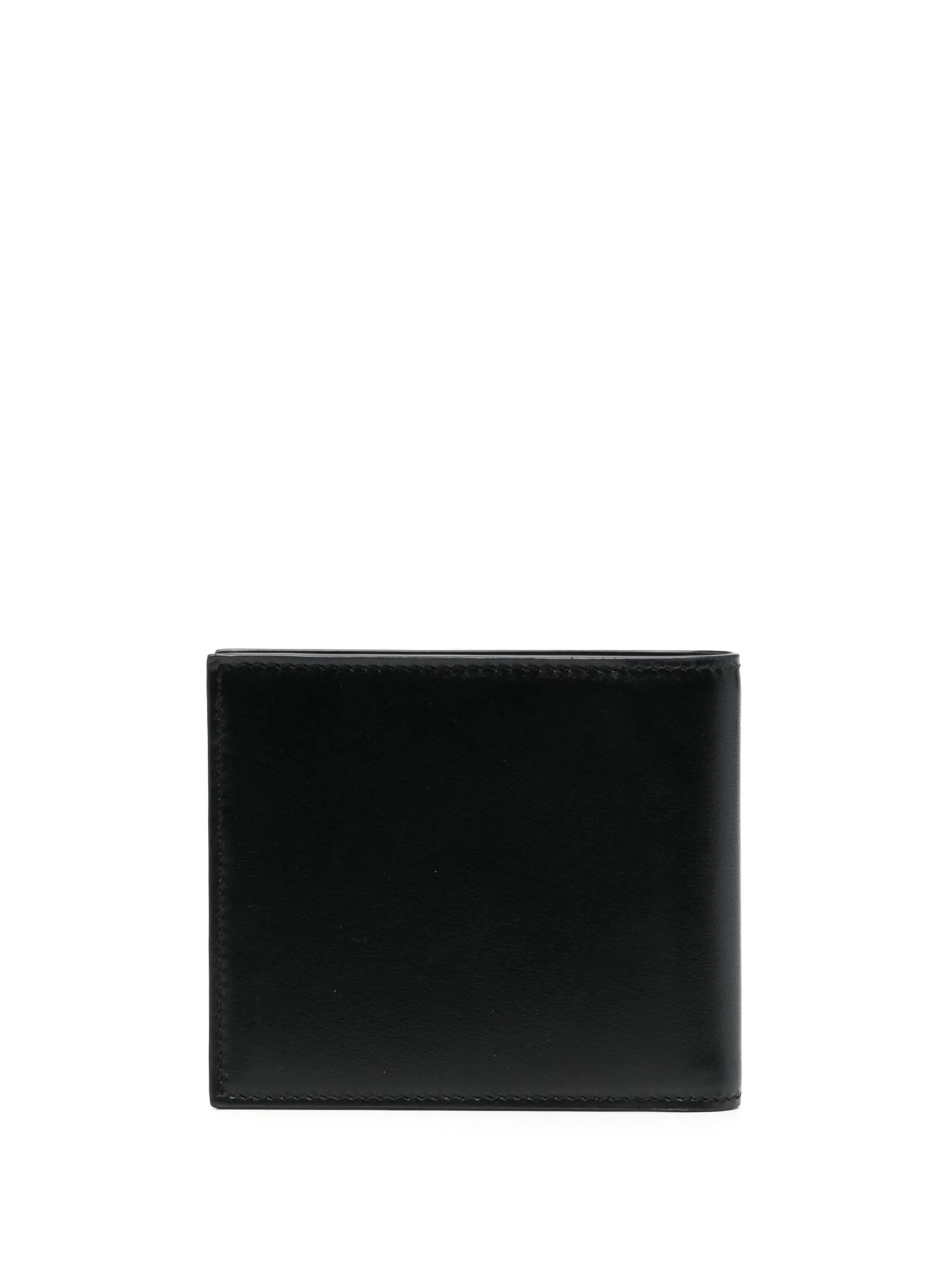 logo-print leather wallet - 2