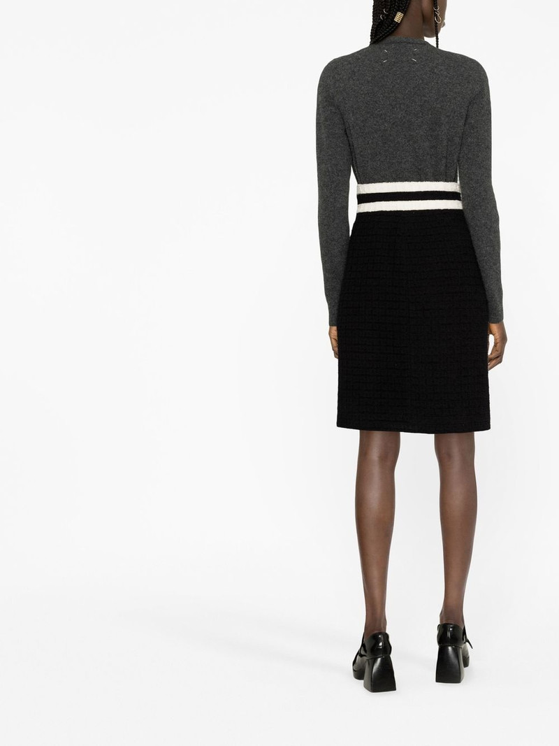 tweed high-waisted midi skirt 3